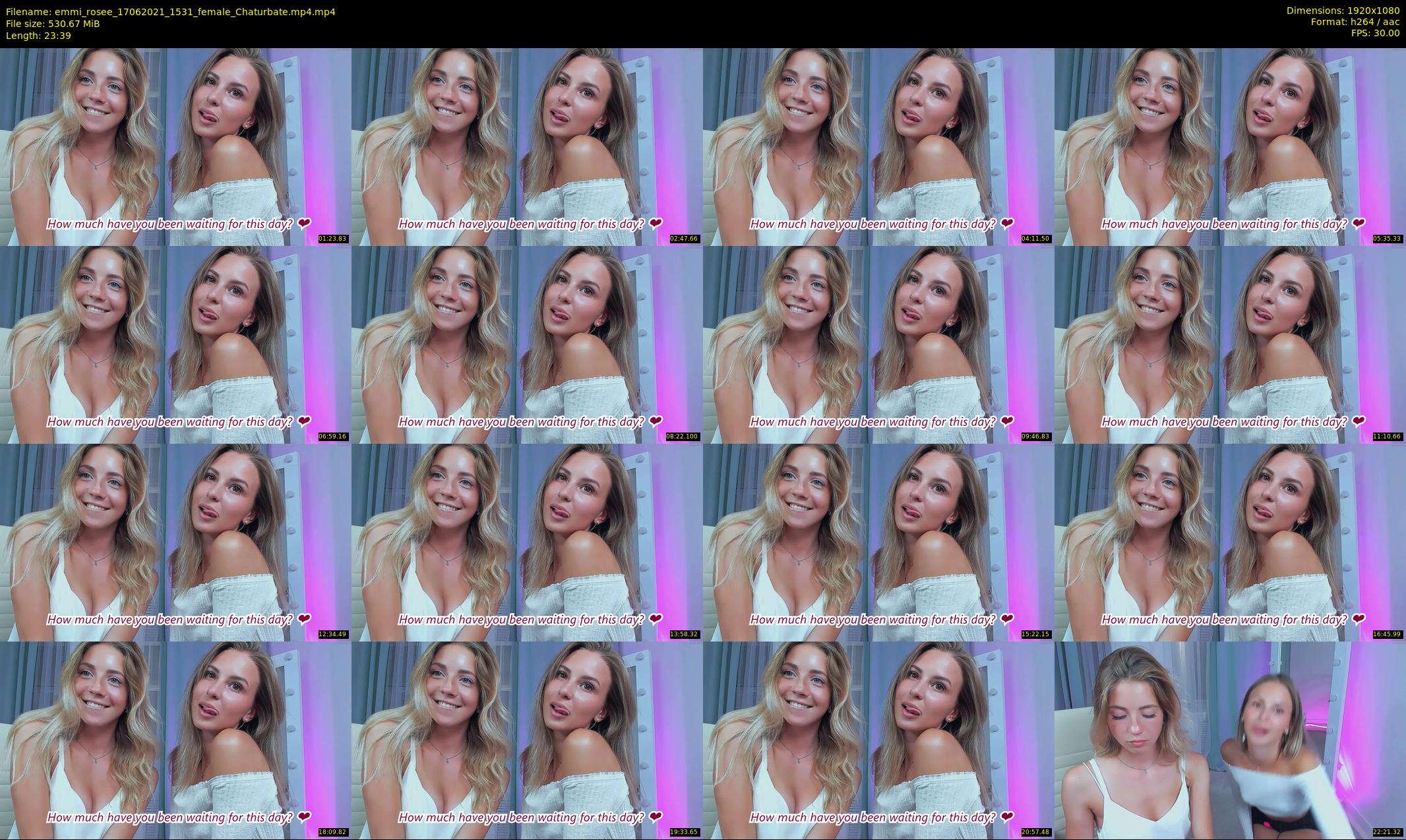 emmi_rosee — 24 minute Chaturbate female cam show recording, 1080p, Jun 17, 2021