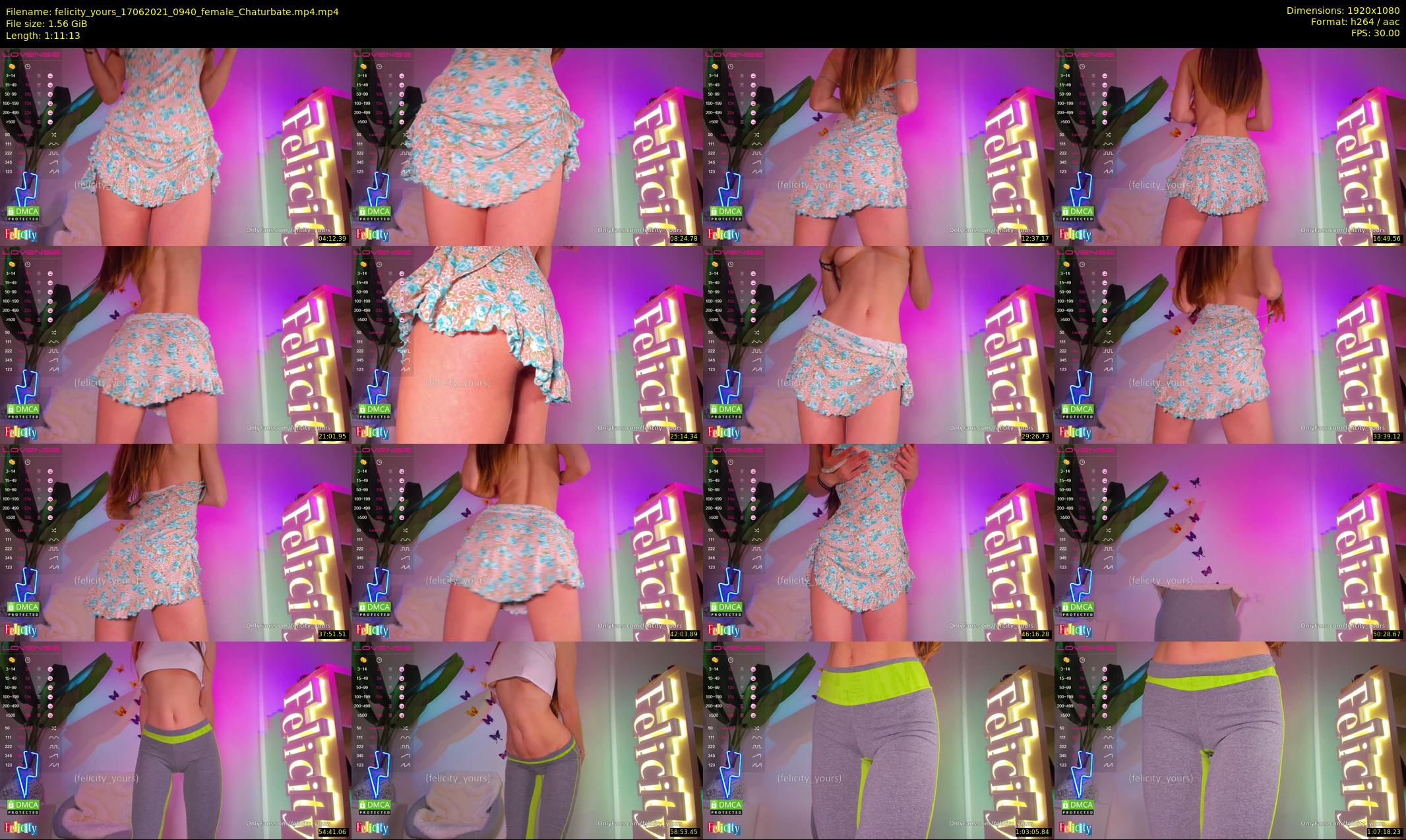 felicity_yours — 72 minute Chaturbate female cam show recording, 1080p, Jun 17, 2021