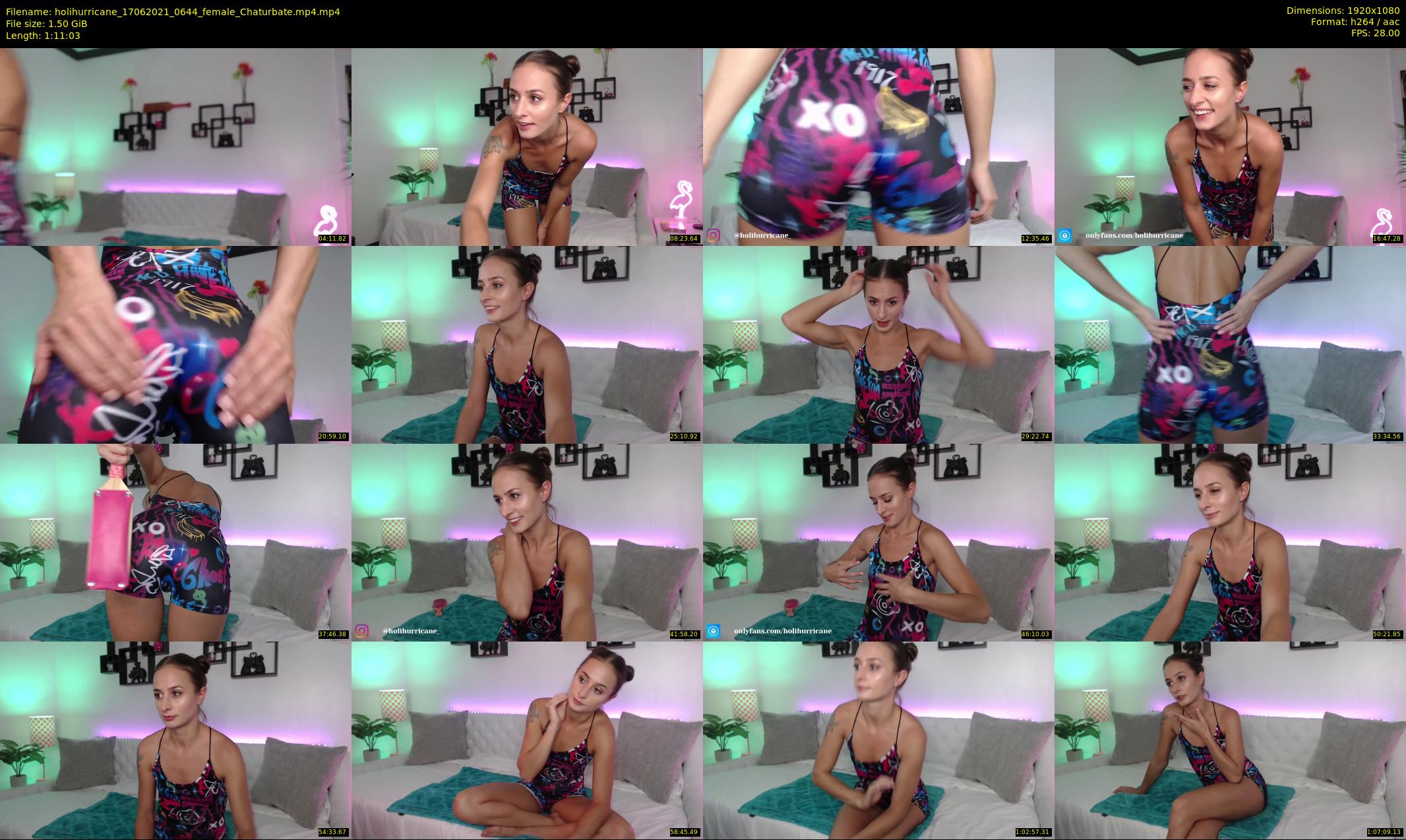 holihurricane — 72 minute Chaturbate female cam show recording, 1080p, Jun 17, 2021