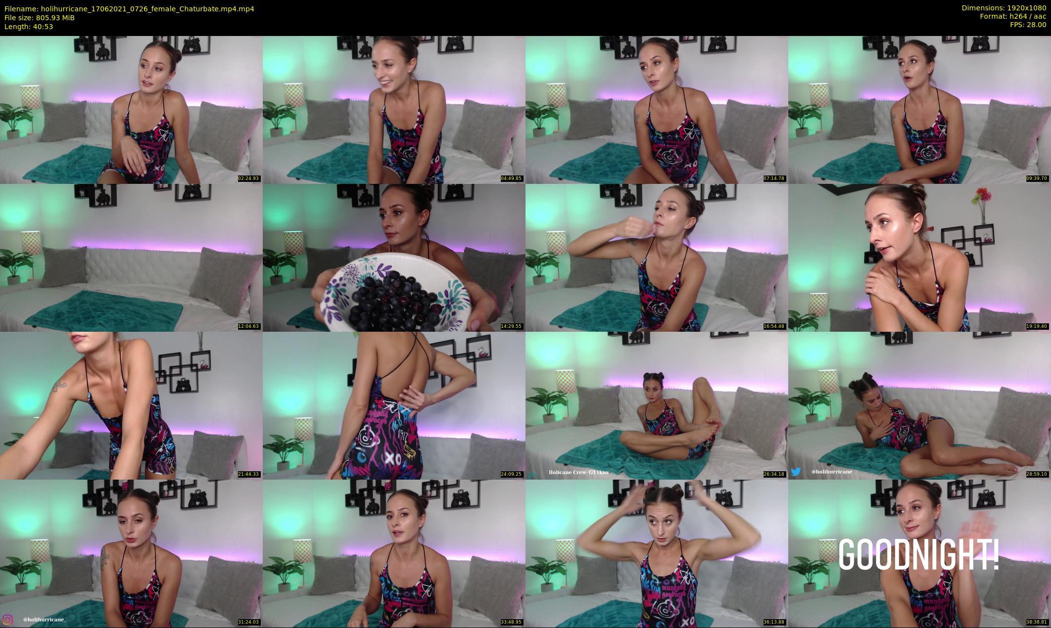holihurricane — 41 minute Chaturbate female cam show recording, 1080p, Jun 17, 2021