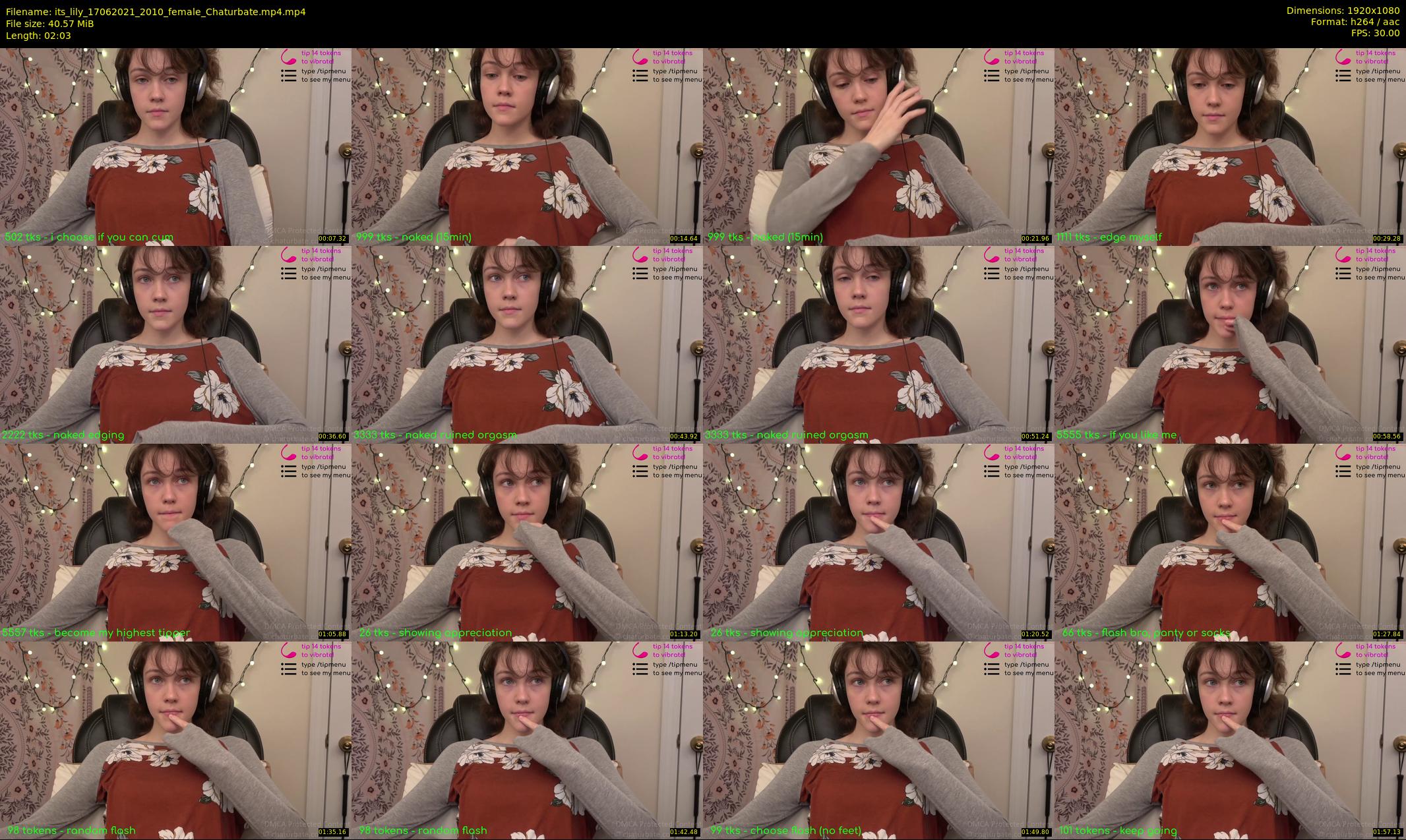 its_lily — 3 minute Chaturbate female cam show recording, 1080p, Jun 17, 2021