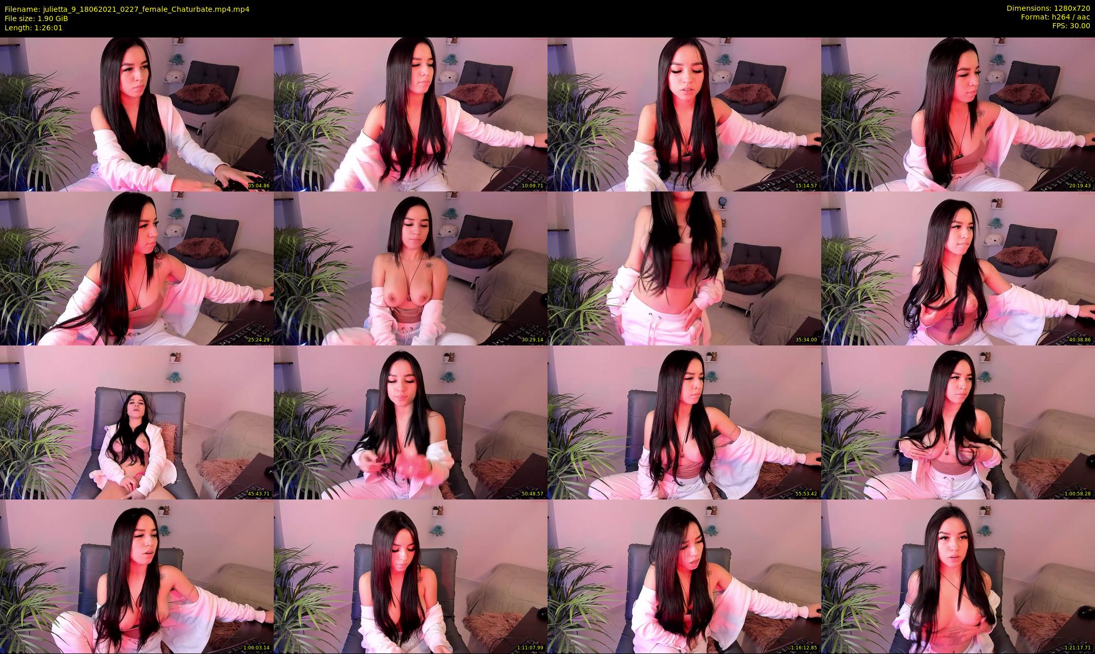 julietta_9 — 87 minute Chaturbate female cam show recording, 720p, Jun 18, 2021