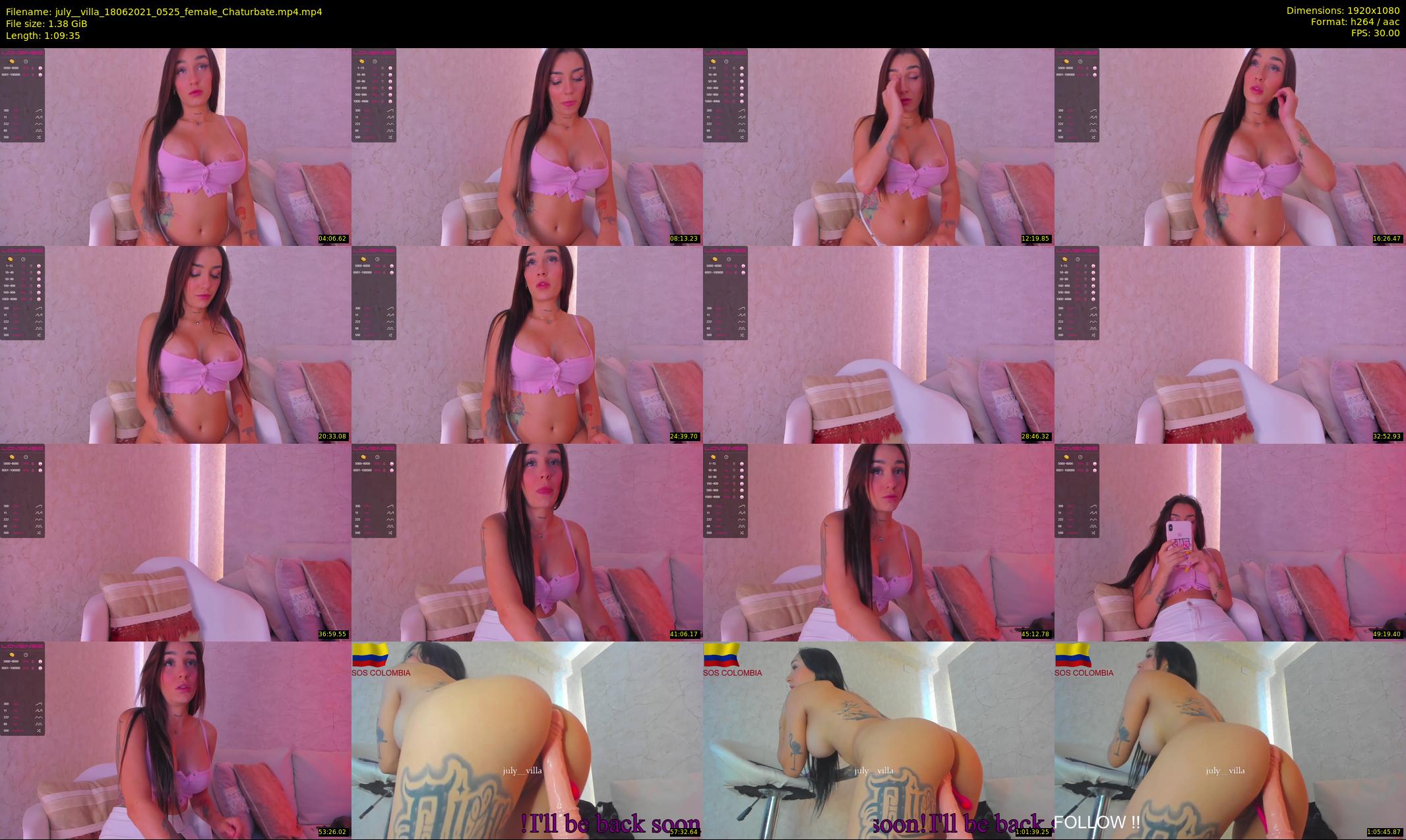 july__villa — 70 minute Chaturbate female cam show recording, 1080p, Jun 18, 2021