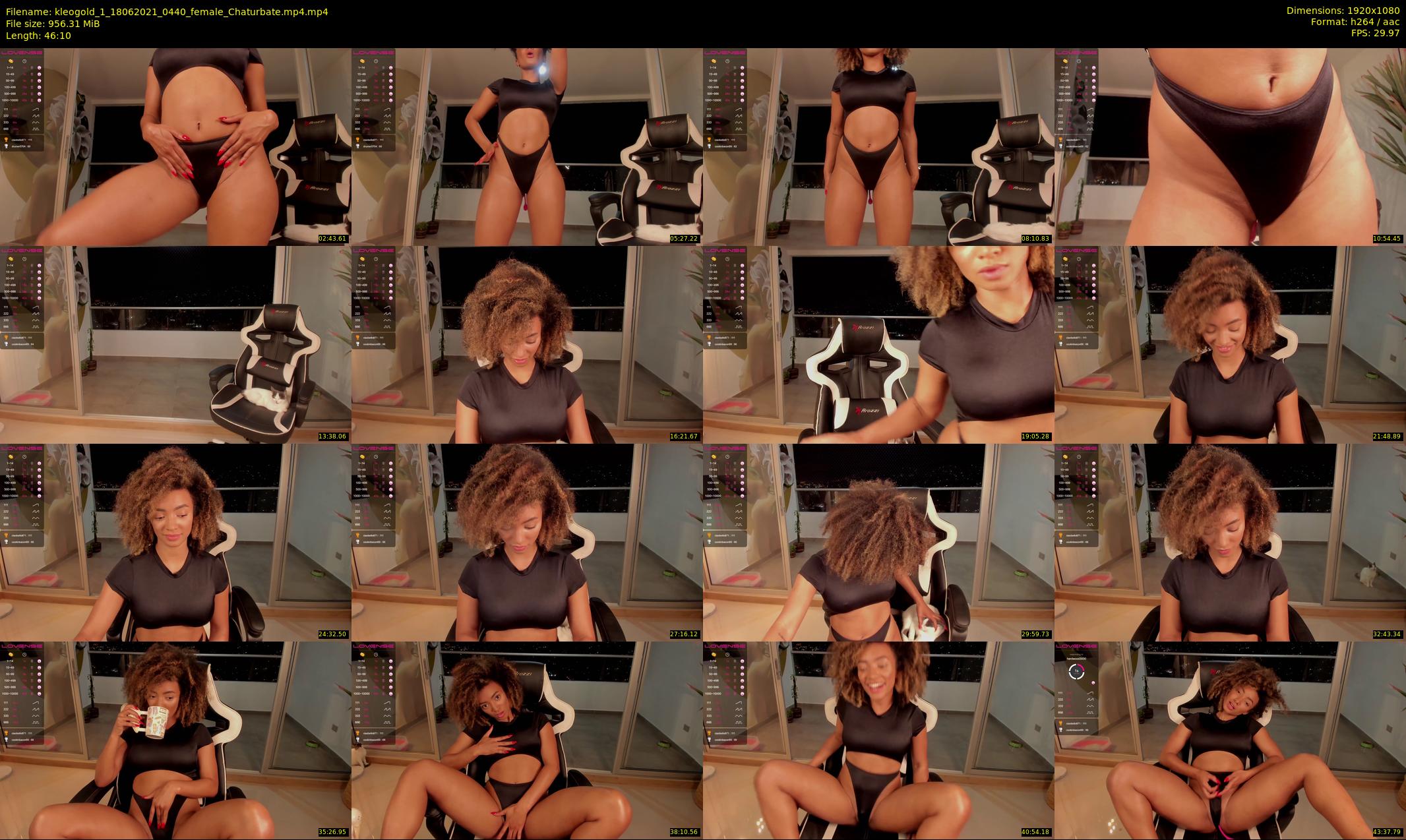kleogold_1 — 47 minute Chaturbate female cam show recording, 1080p, Jun 18, 2021