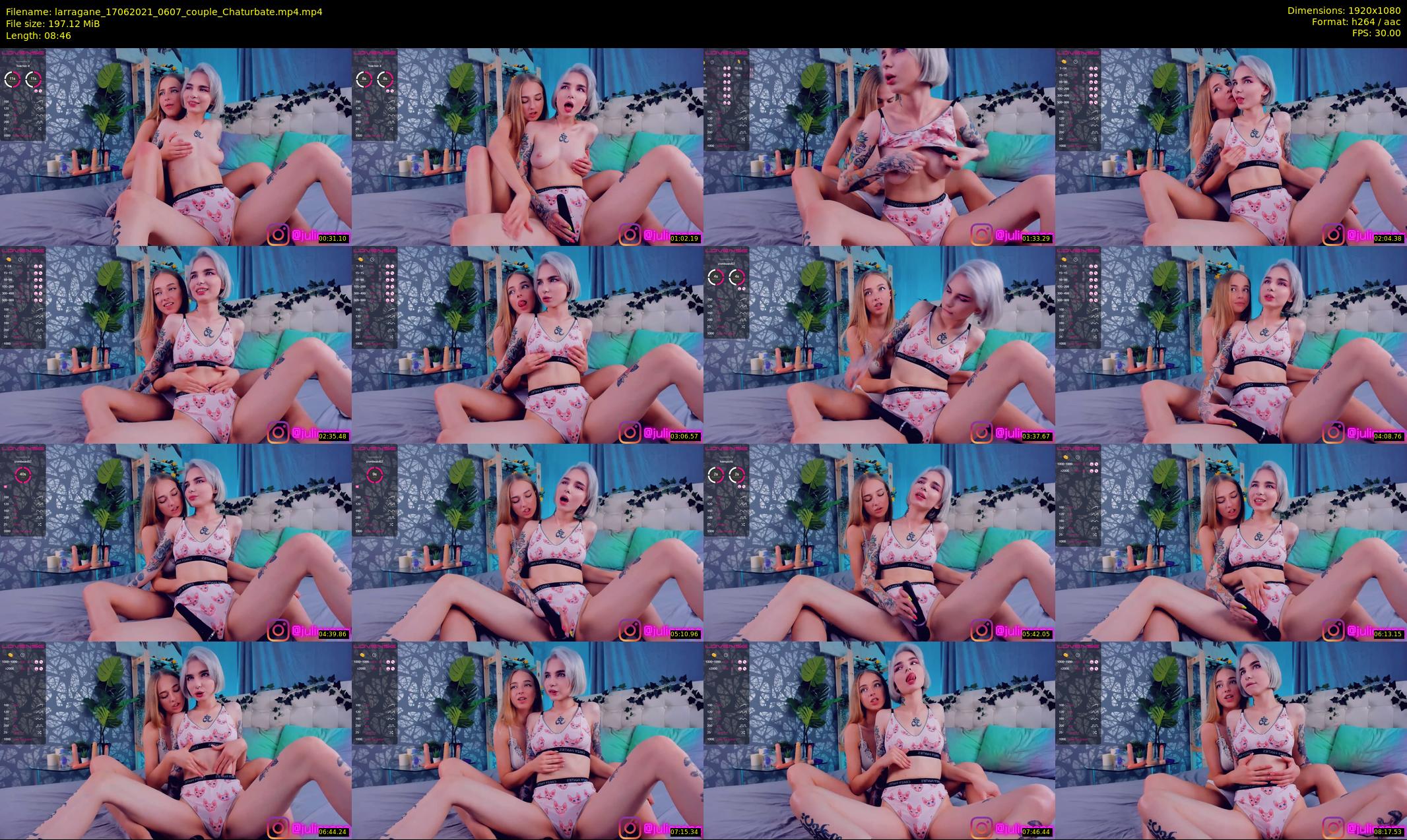 larragane — 9 minute Chaturbate couple cam show recording, 1080p, Jun 17, 2021