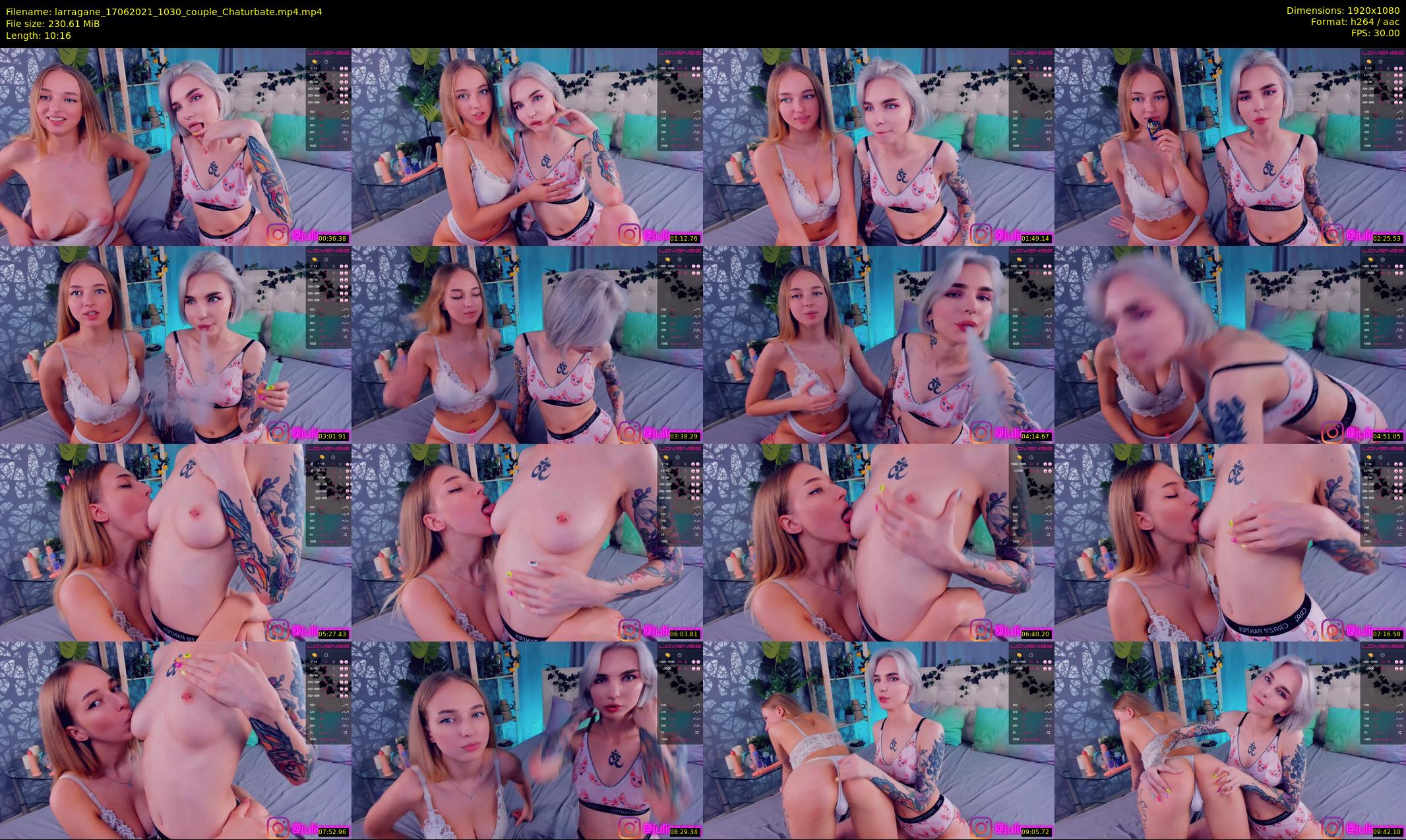 larragane — 11 minute Chaturbate couple cam show recording, 1080p, Jun 17, 2021