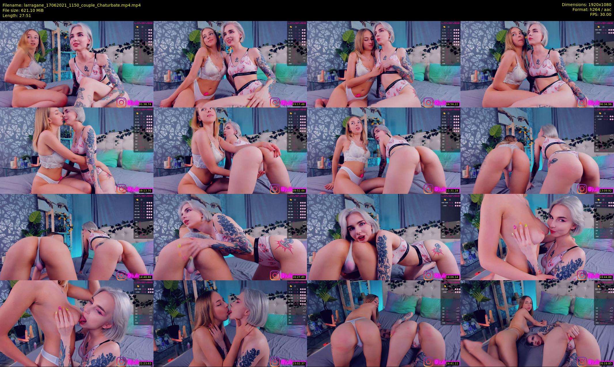 larragane — 28 minute Chaturbate couple cam show recording, 1080p, Jun 17, 2021