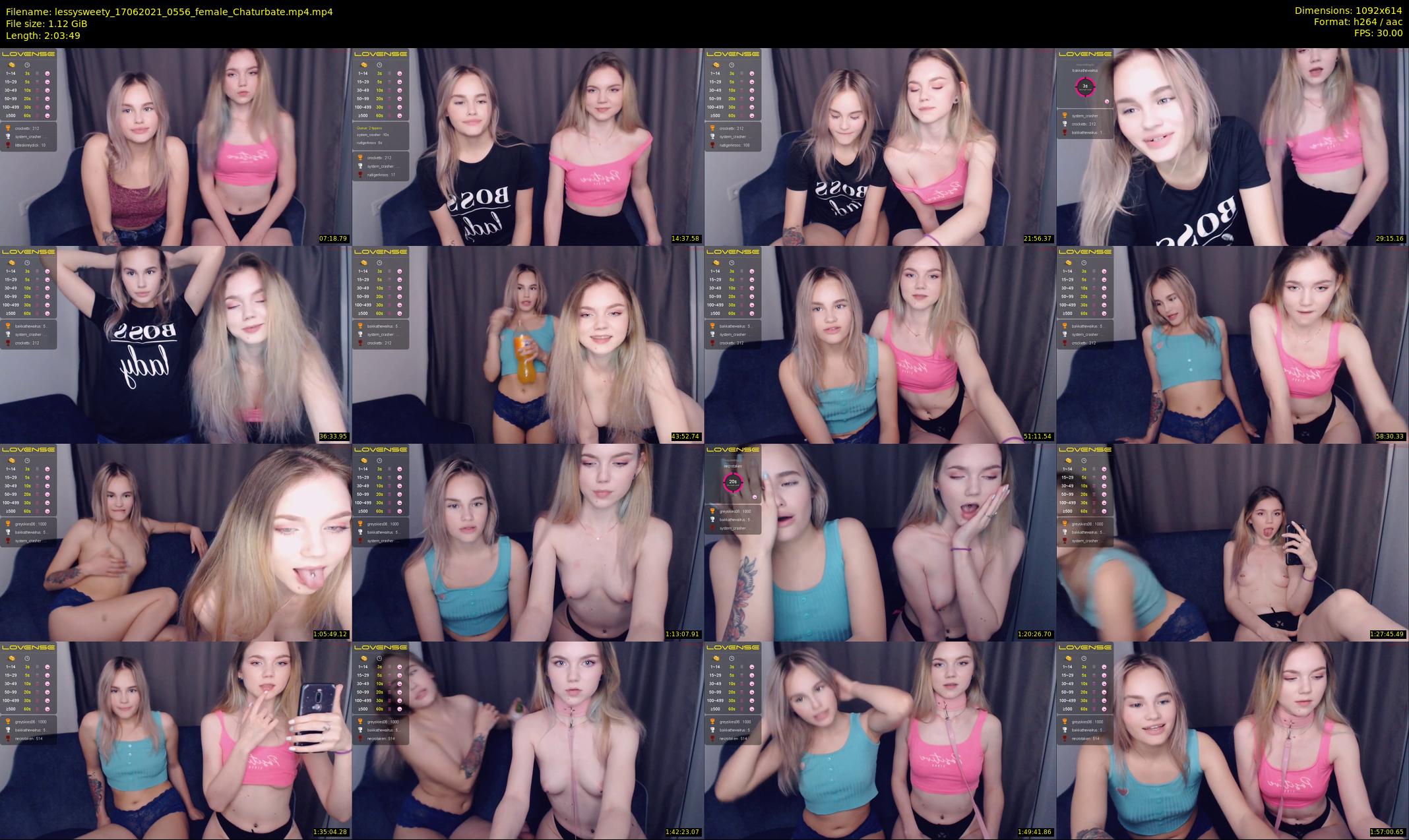 lessysweety — 124 minute Chaturbate female cam show recording, 480p, Jun 17, 2021