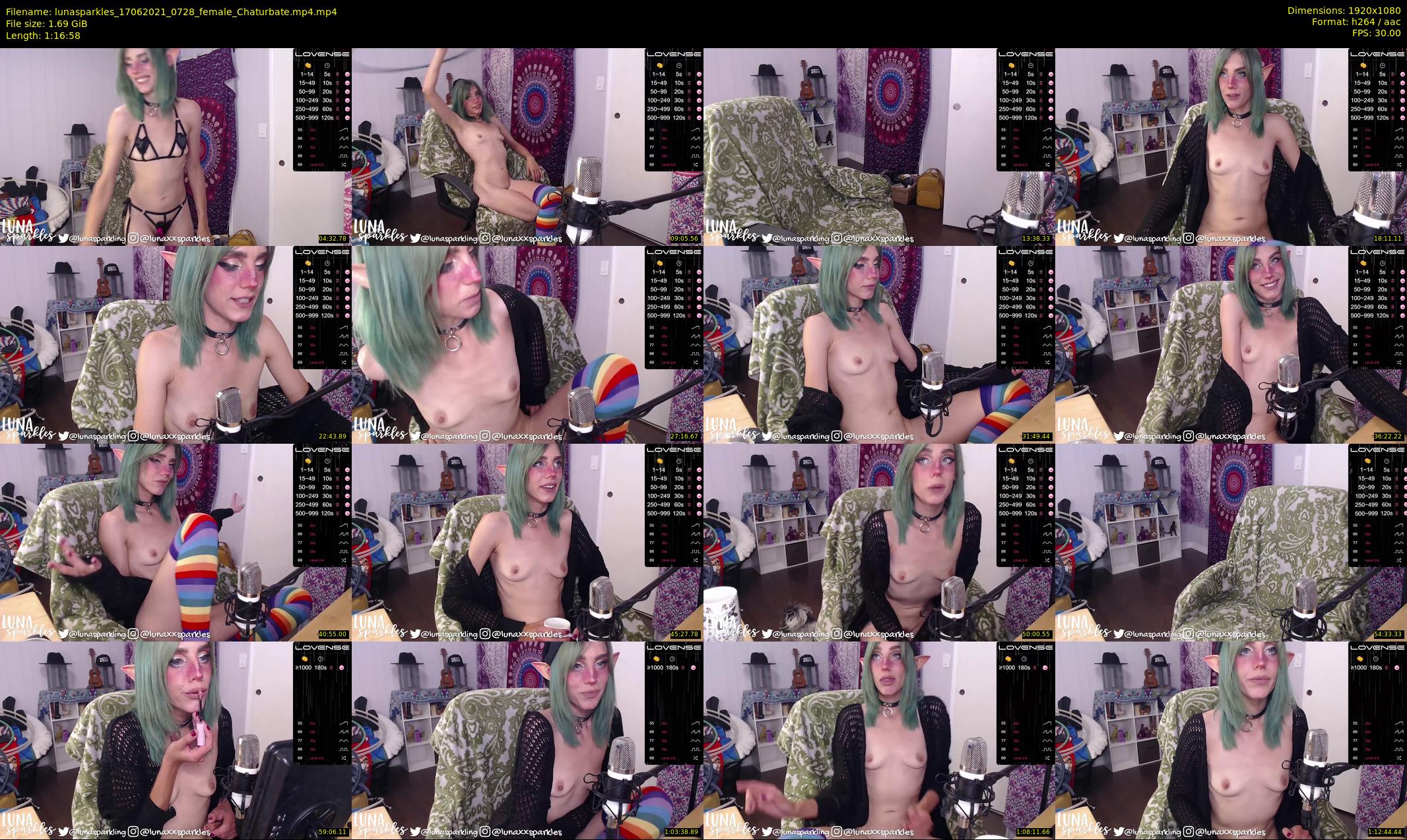lunasparkles — 77 minute Chaturbate female cam show recording, 1080p, Jun 17, 2021