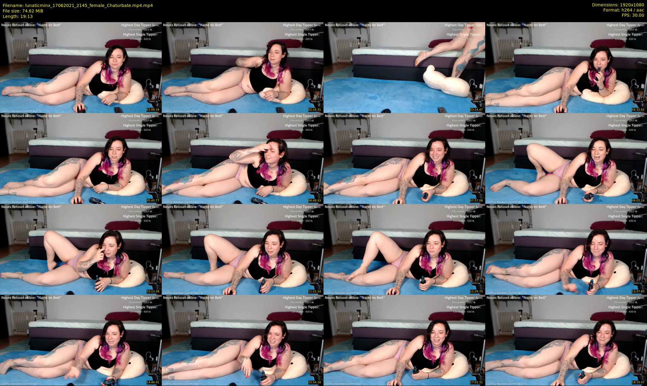lunaticminx — 20 minute Chaturbate female cam show recording, 1080p, Jun 17, 2021