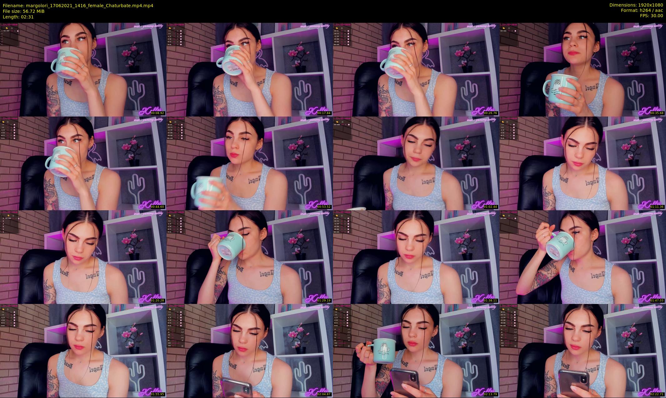 margolori — 3 minute Chaturbate couple cam show recording, 1080p, Jun 17, 2021