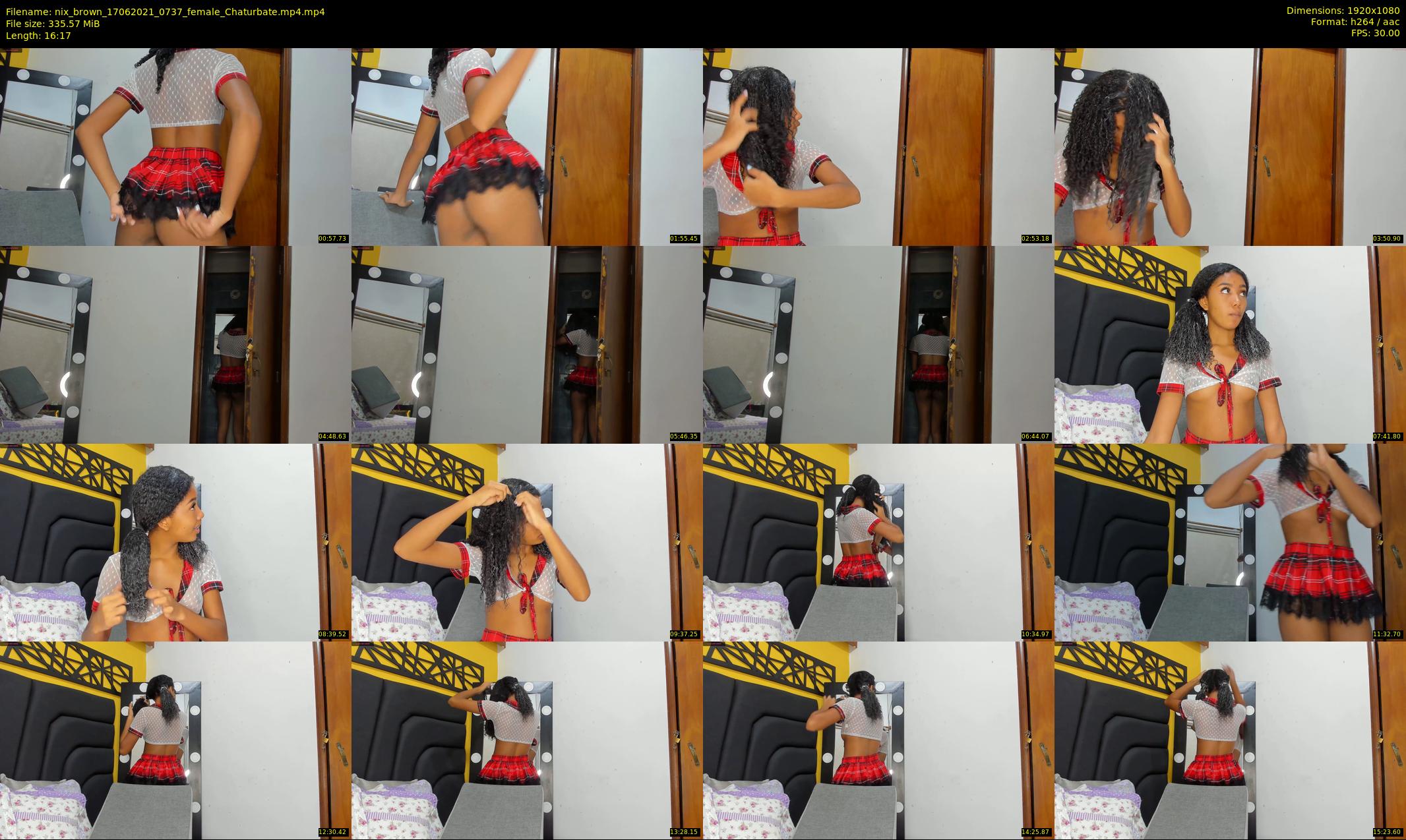 nix_brown — 17 minute Chaturbate female cam show recording, 1080p, Jun 17, 2021