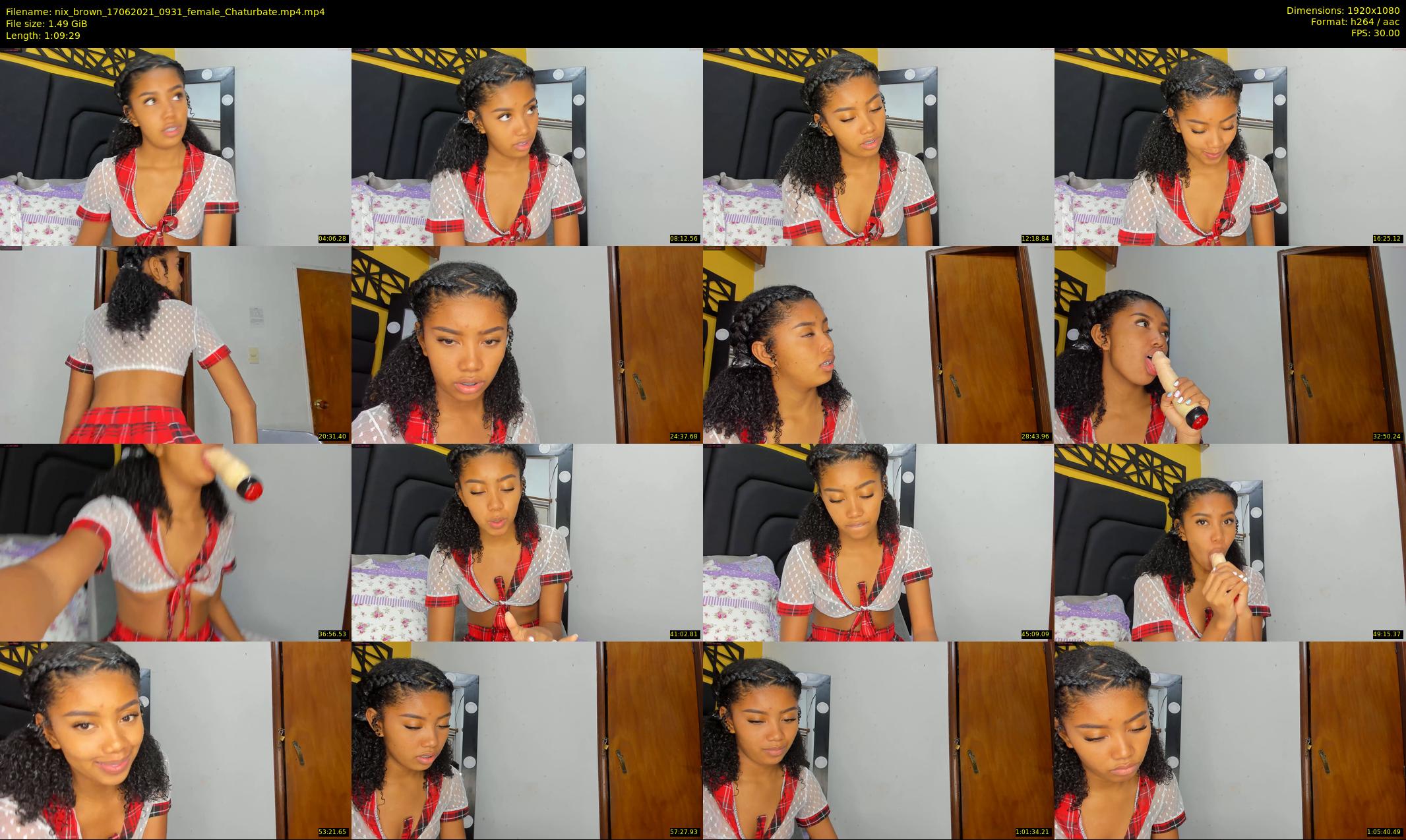 nix_brown — 70 minute Chaturbate female cam show recording, 1080p, Jun 17, 2021