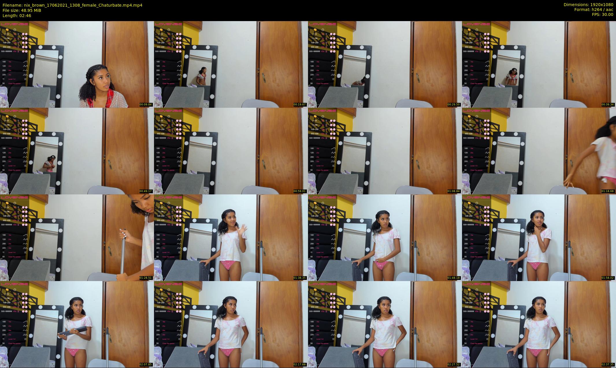 nix_brown — 3 minute Chaturbate female cam show recording, 1080p, Jun 17, 2021