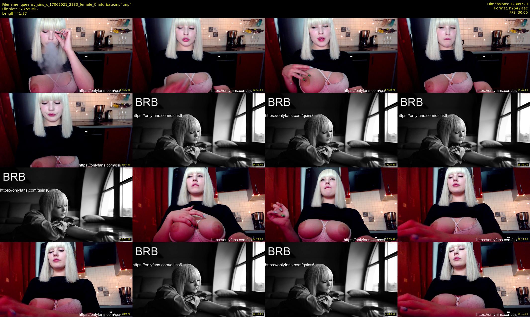 queensy_sins_x — 42 minute Chaturbate female cam show recording, 720p, Jun 17, 2021