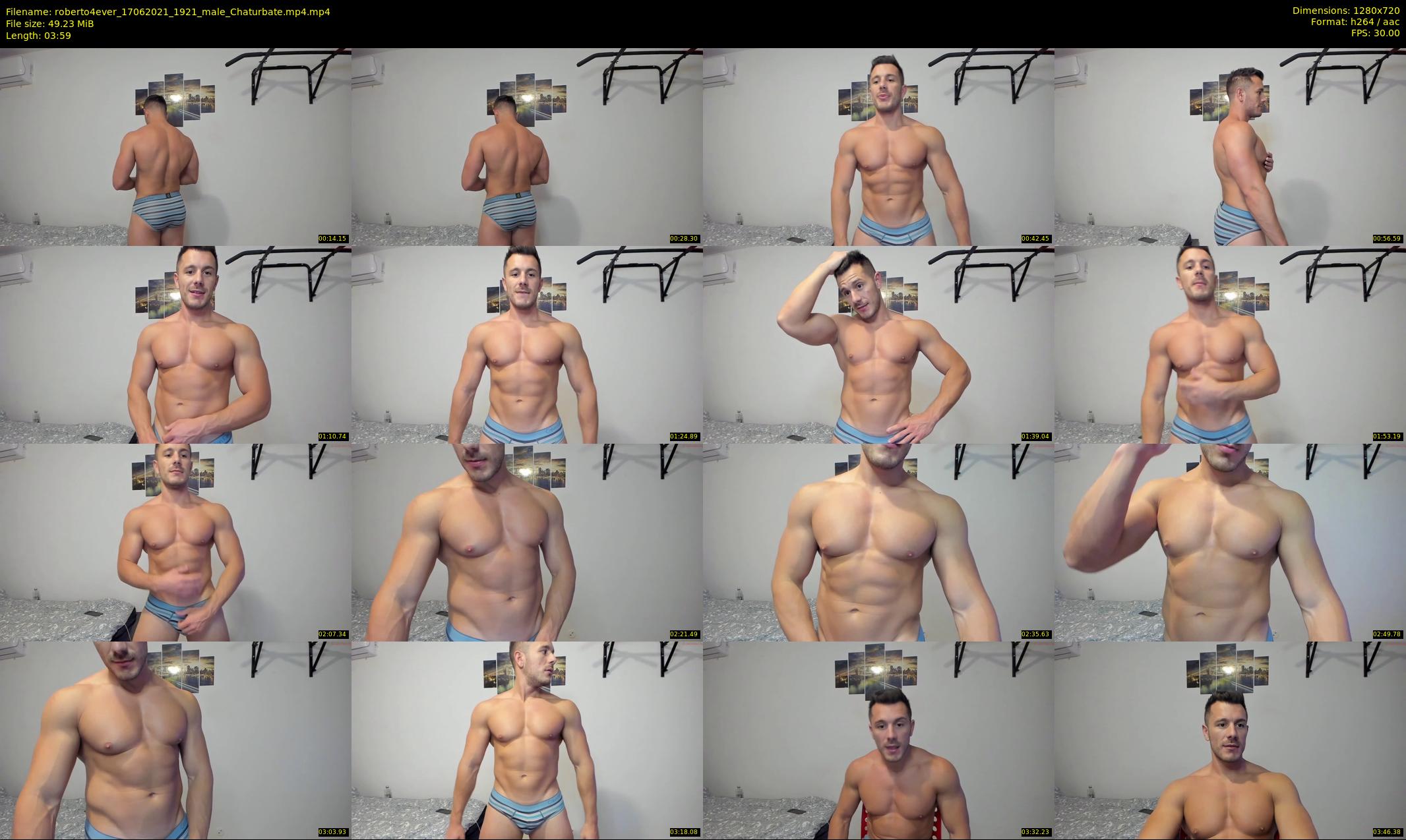 roberto4ever — 4 minute Chaturbate male cam show recording, 720p, Jun 17, 2021