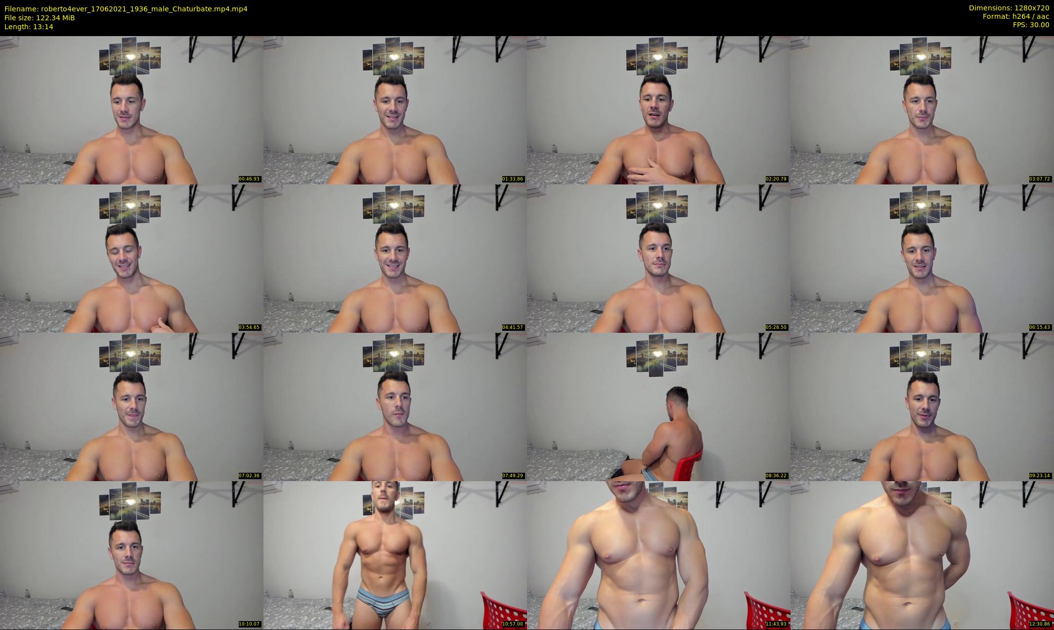 roberto4ever — 14 minute Chaturbate male cam show recording, 720p, Jun 17, 2021
