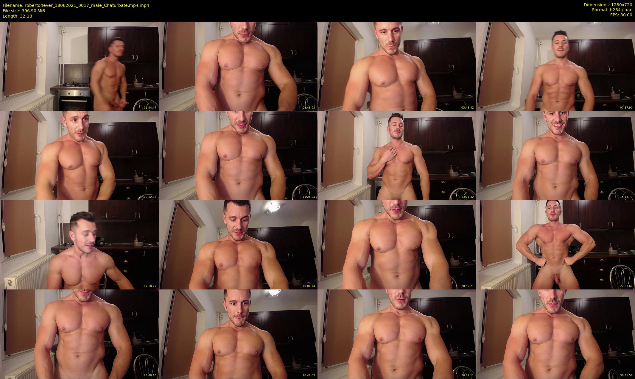 roberto4ever — 33 minute Chaturbate male cam show recording, 720p, Jun 18, 2021