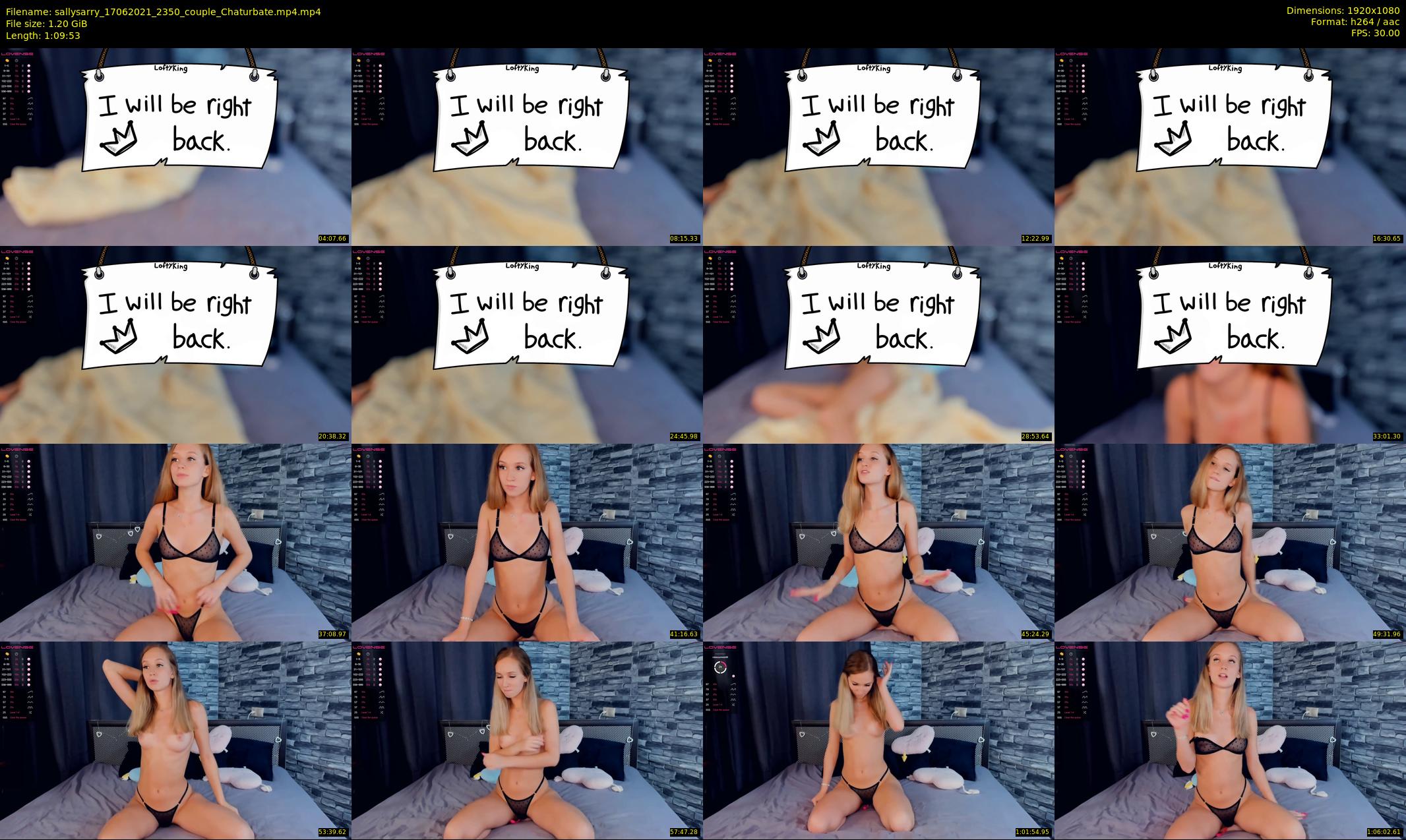 sallysarry — 70 minute Chaturbate couple cam show recording, 1080p, Jun 17, 2021