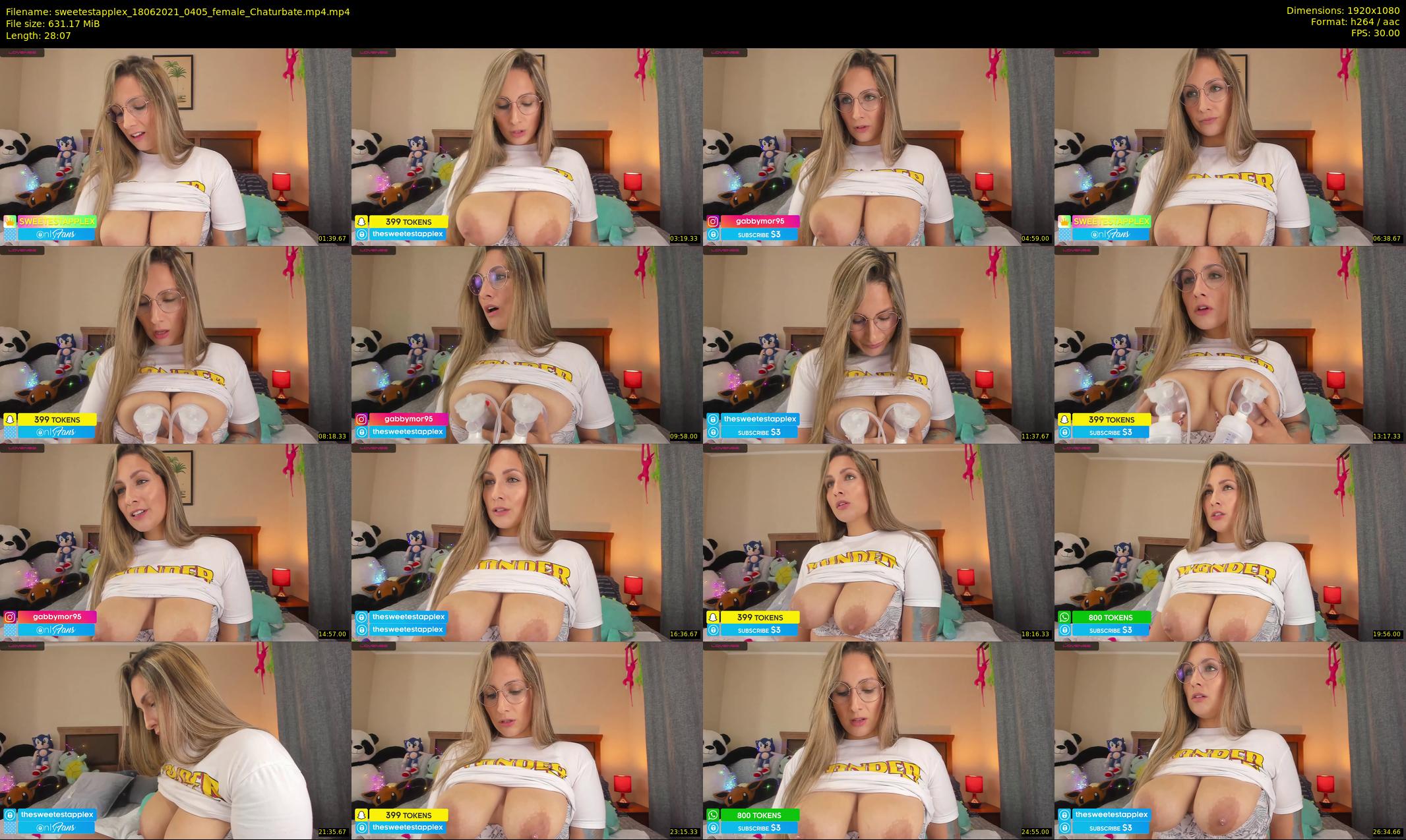 sweetestapplex — 29 minute Chaturbate female cam show recording, 1080p, Jun 18, 2021
