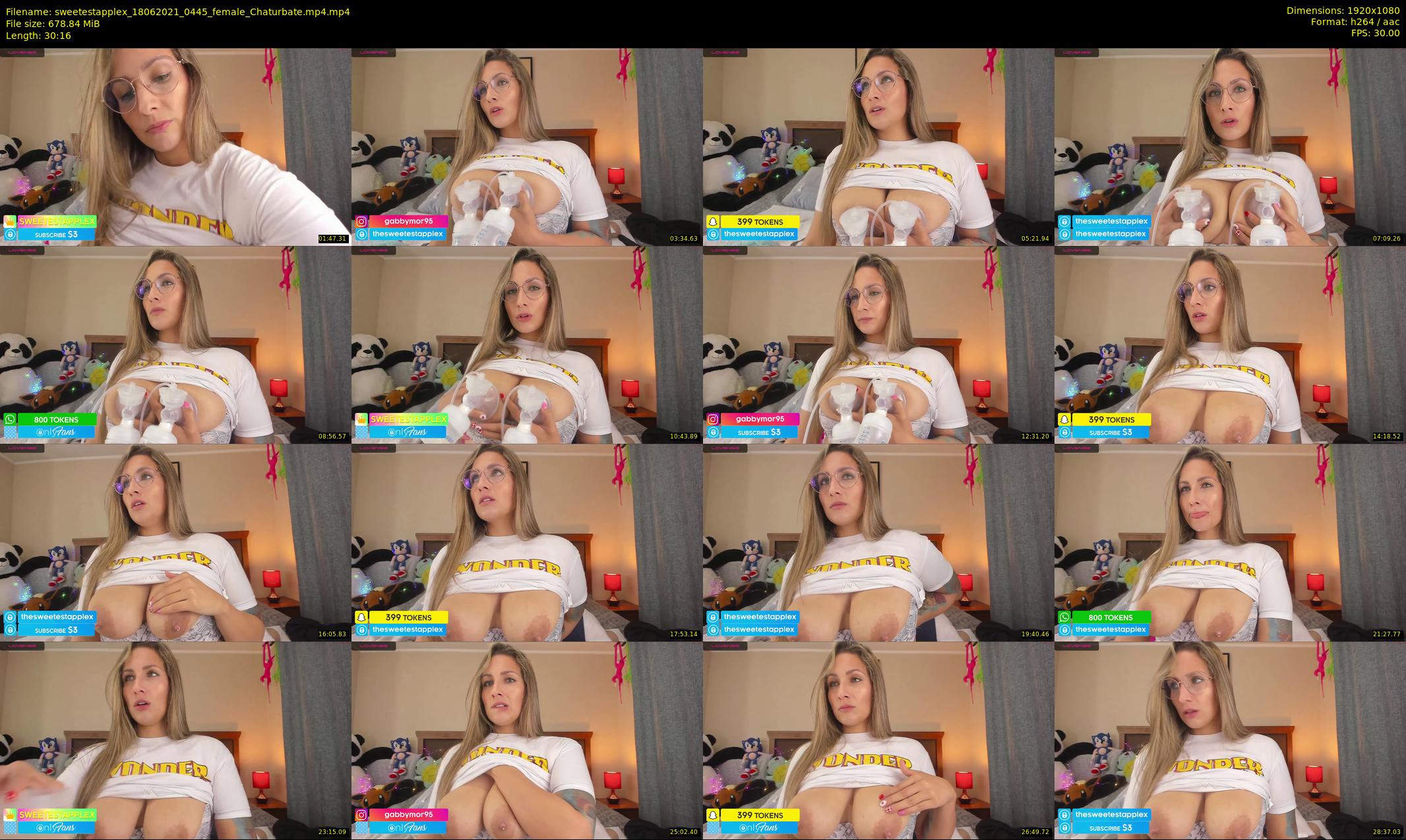 sweetestapplex — 31 minute Chaturbate female cam show recording, 1080p, Jun 18, 2021