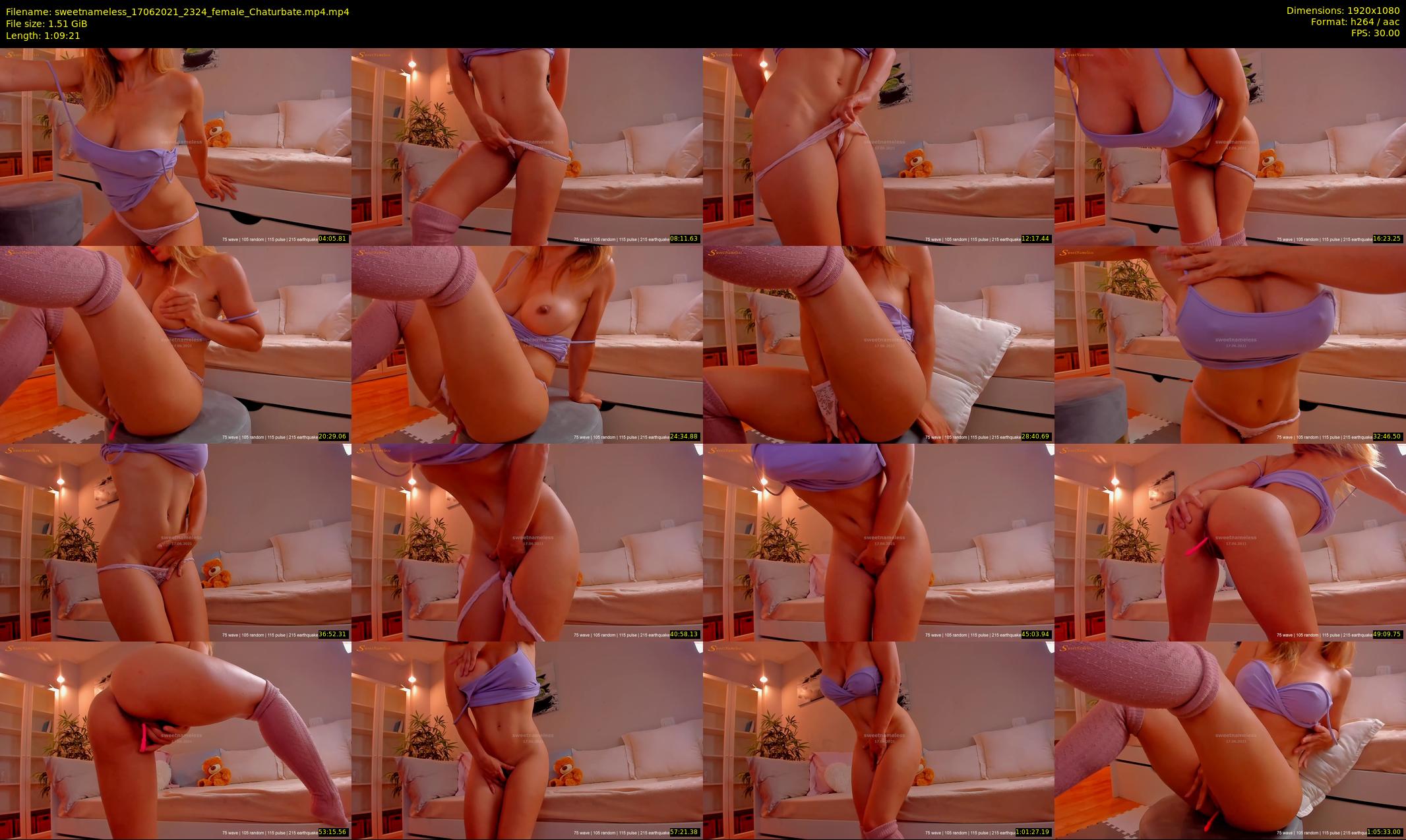 sweetnameless — 70 minute Chaturbate couple cam show recording, 1080p, Jun 17, 2021