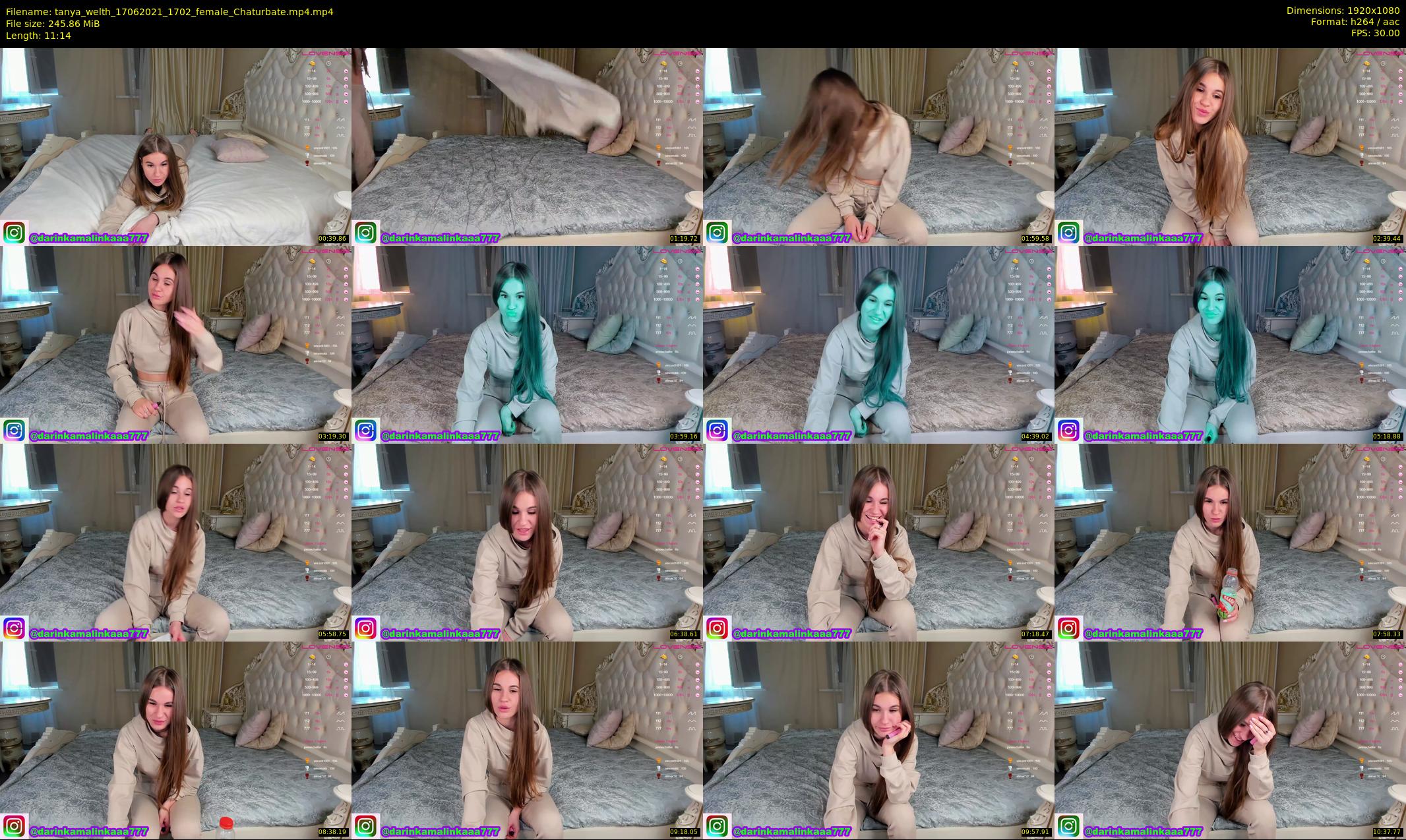 tanya_welth — 12 minute Chaturbate female cam show recording, 1080p, Jun 17, 2021