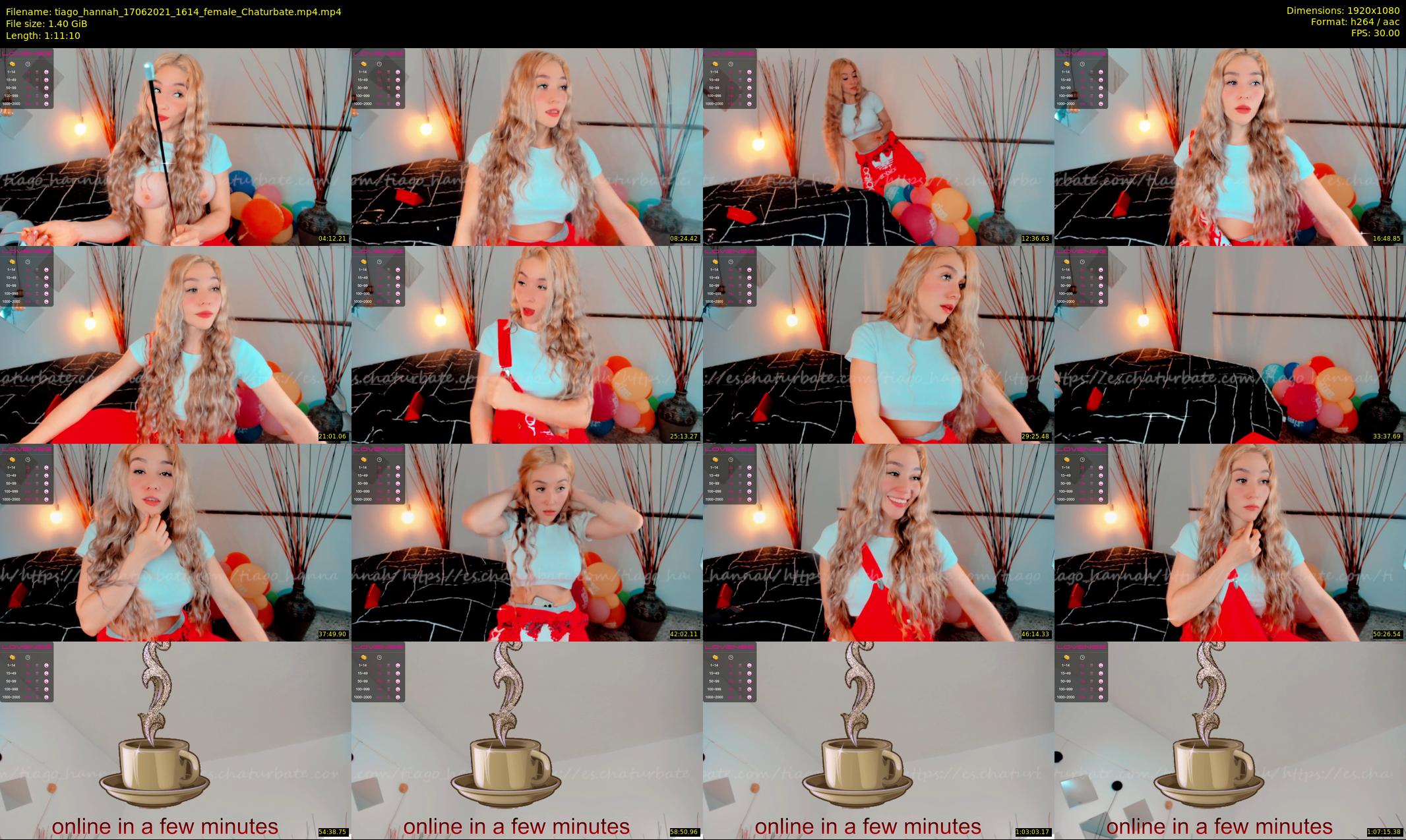 tiago_hannah — 72 minute Chaturbate couple cam show recording, 1080p, Jun 17, 2021