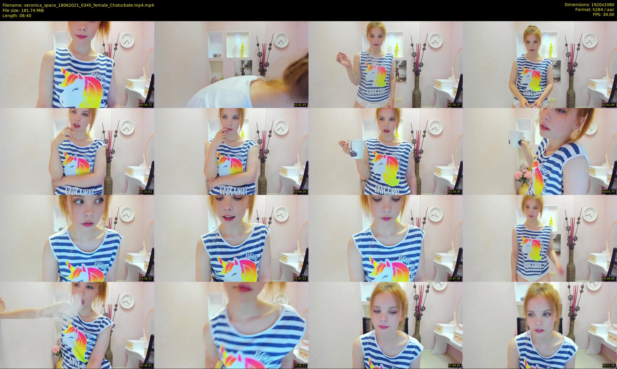 veronica_space — 9 minute Chaturbate female cam show recording, 1080p, Jun 18, 2021