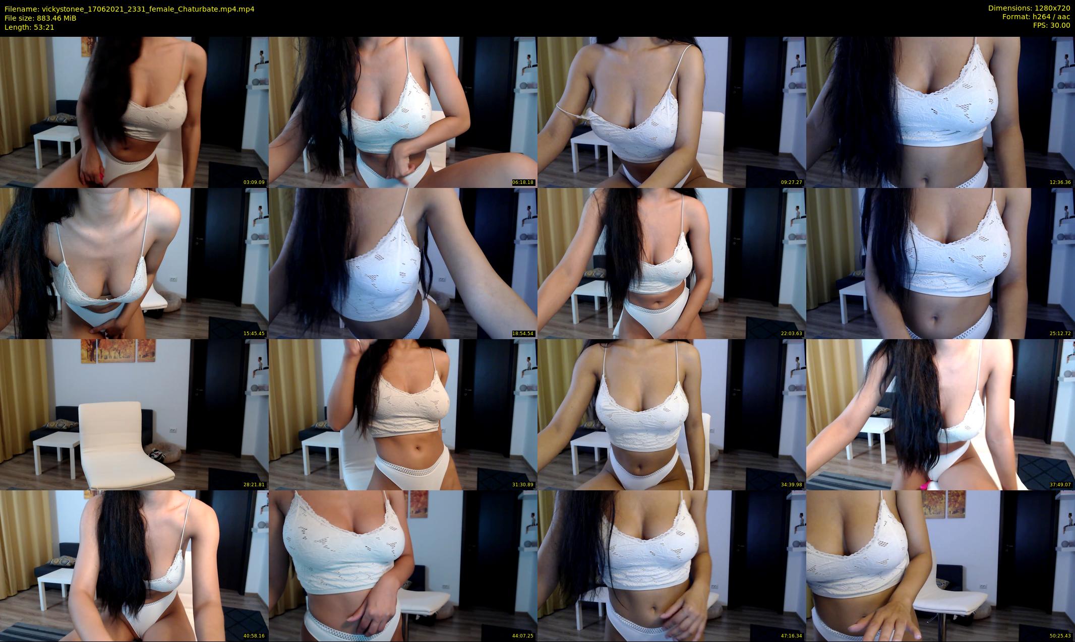 vickystonee — 54 minute Chaturbate female cam show recording, 720p, Jun 17, 2021