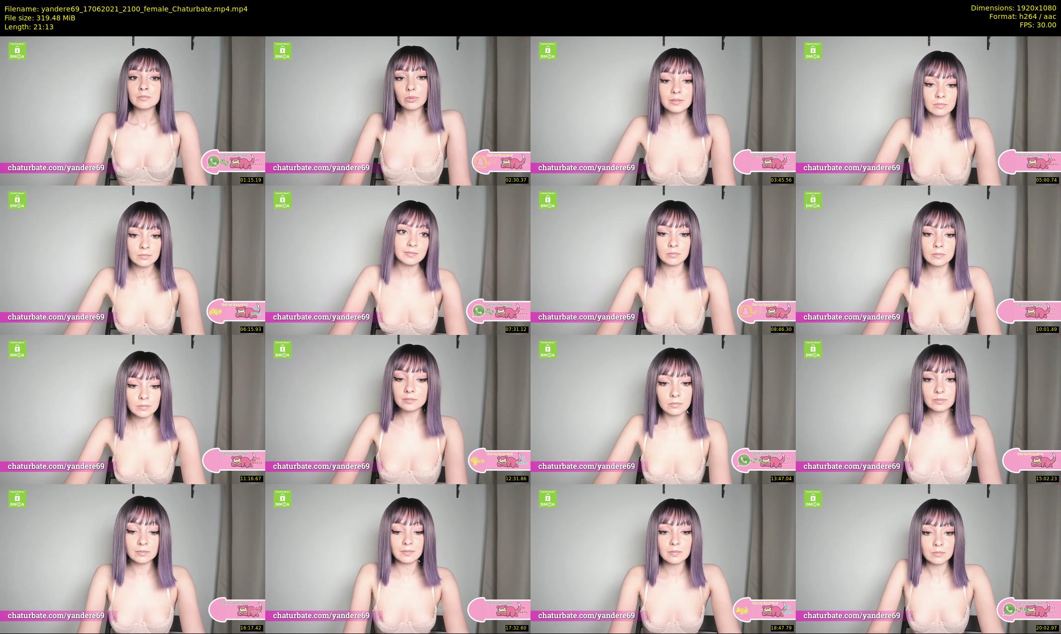 yandere69 — 22 minute Chaturbate female cam show recording, 1080p, Jun 17, 2021