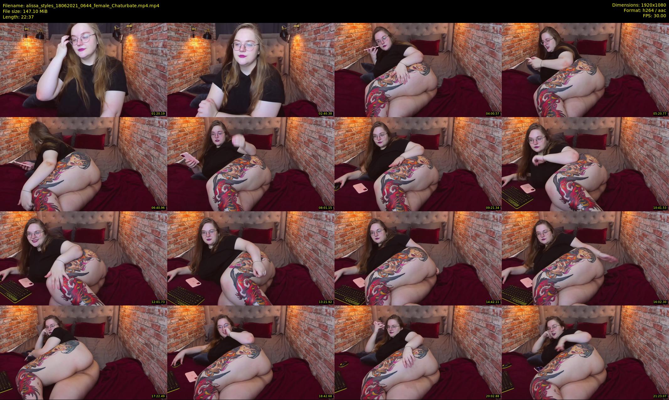 alissa_styles — 23 minute Chaturbate female cam show recording, 1080p, Jun 18, 2021