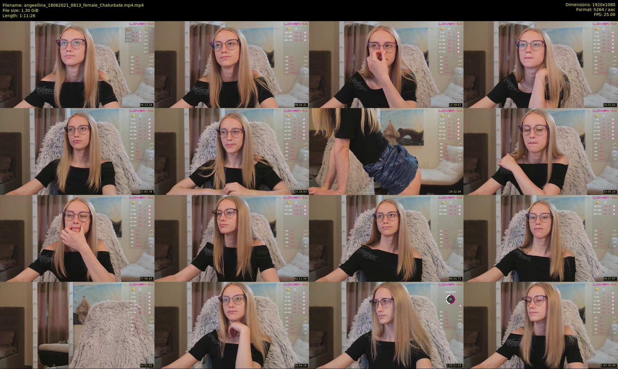 angeellina — 72 minute Chaturbate female cam show recording, 1080p, Jun 18, 2021