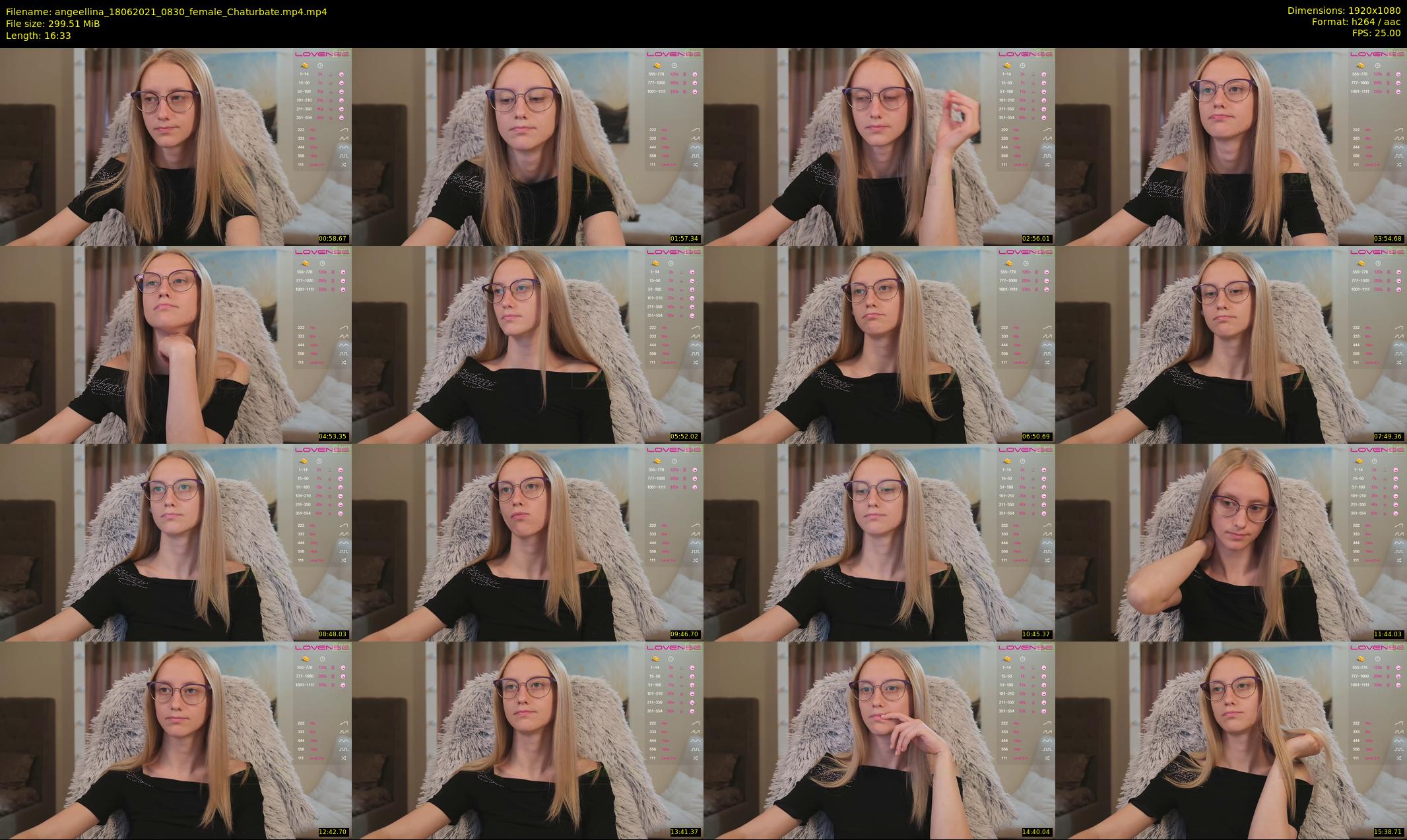 angeellina — 17 minute Chaturbate female cam show recording, 1080p, Jun 18, 2021