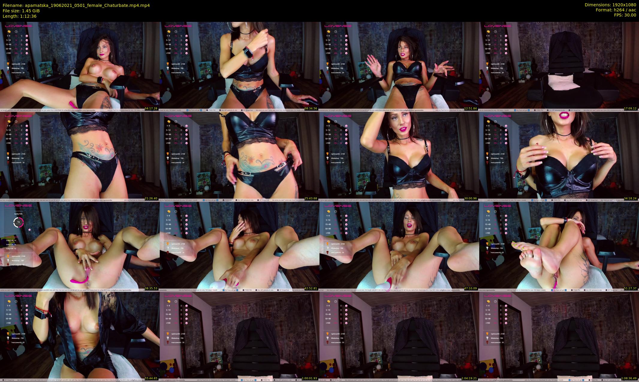 apamatska — 73 minute Chaturbate female cam show recording, 1080p, Jun 19, 2021