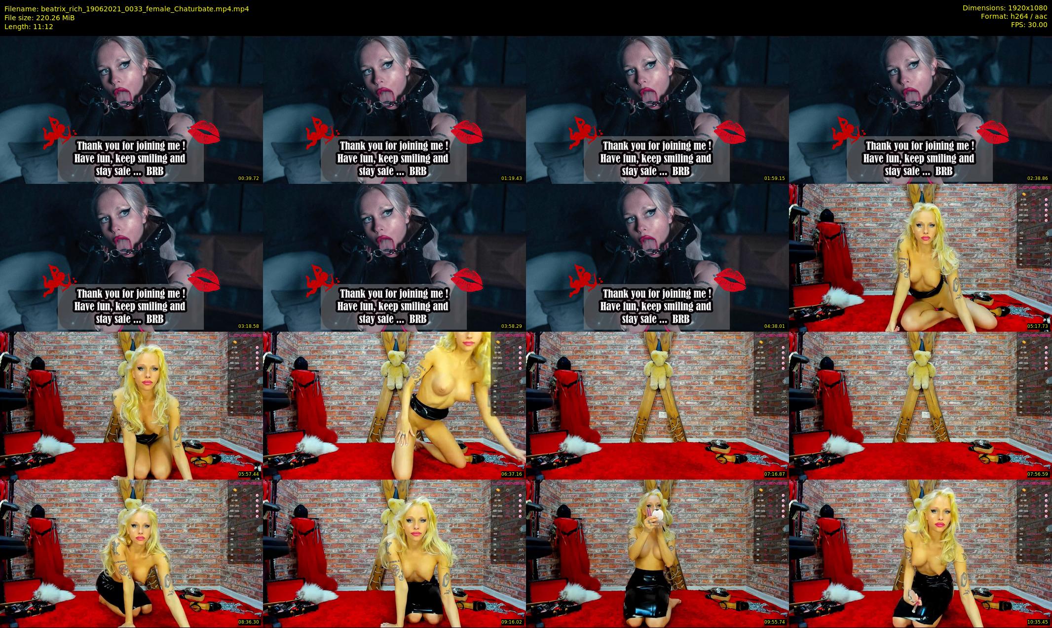 beatrix_rich — 12 minute Chaturbate female cam show recording, 1080p, Jun 19, 2021