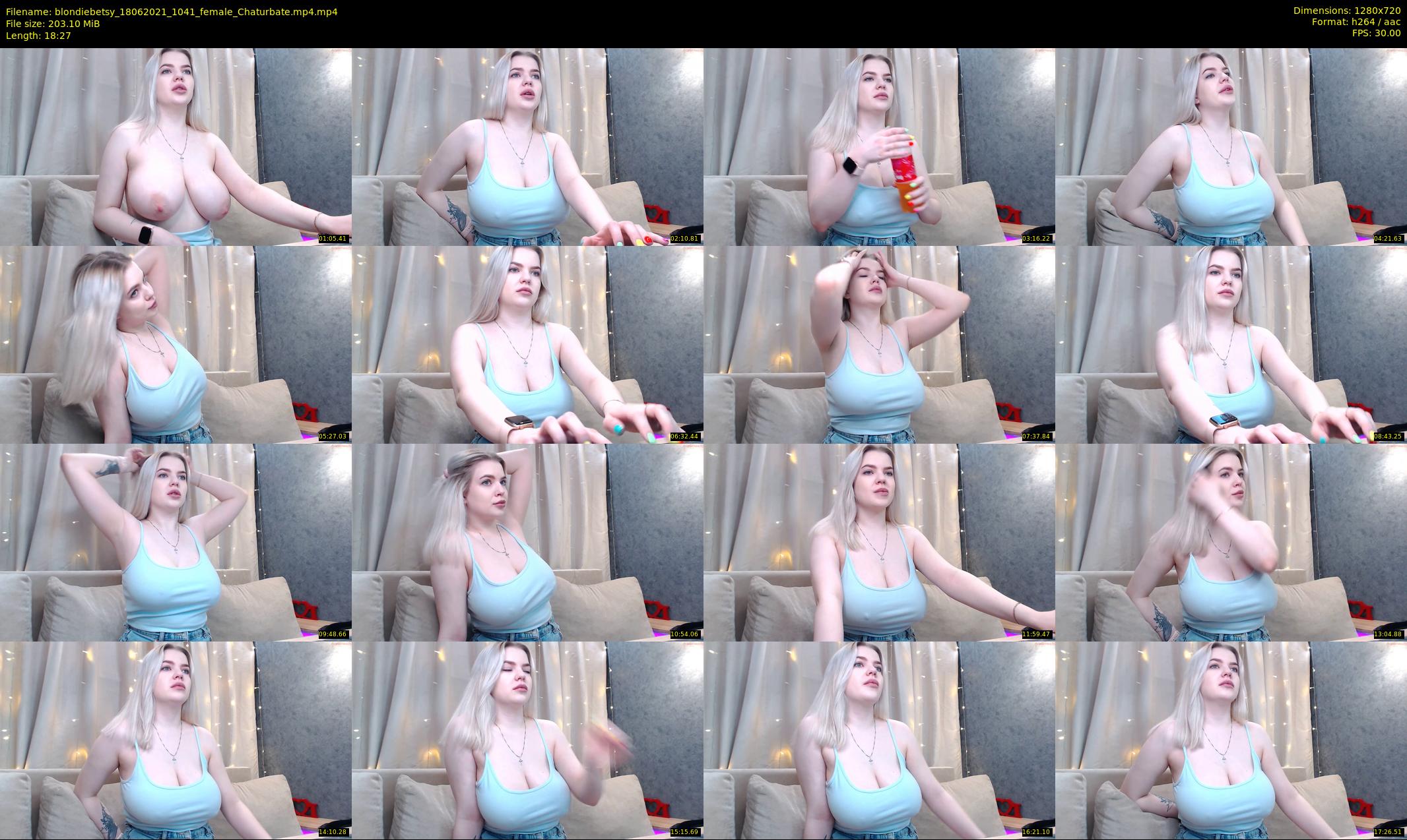 blondiebetsy — 19 minute Chaturbate female cam show recording, 720p, Jun 18, 2021