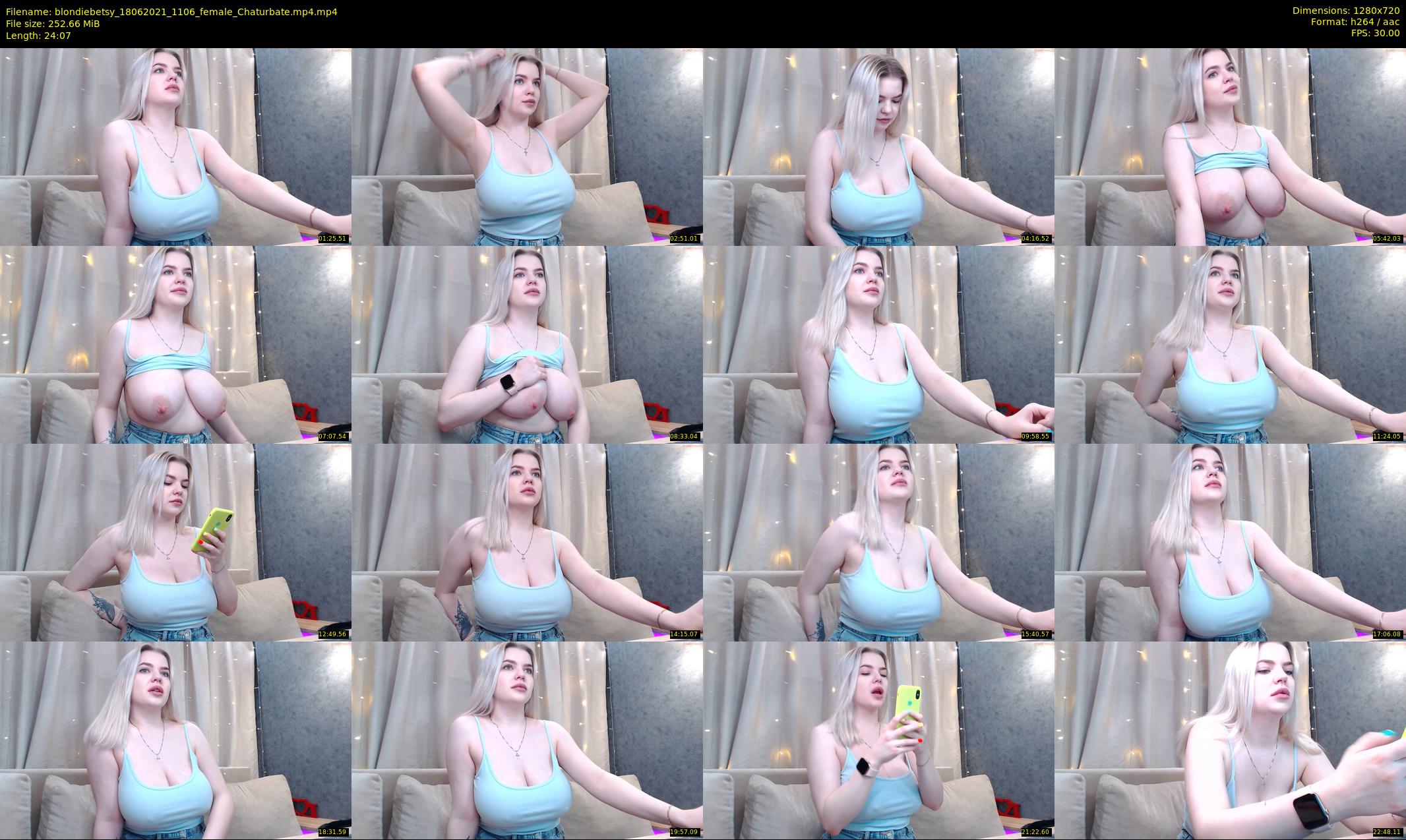 blondiebetsy — 25 minute Chaturbate female cam show recording, 720p, Jun 18, 2021