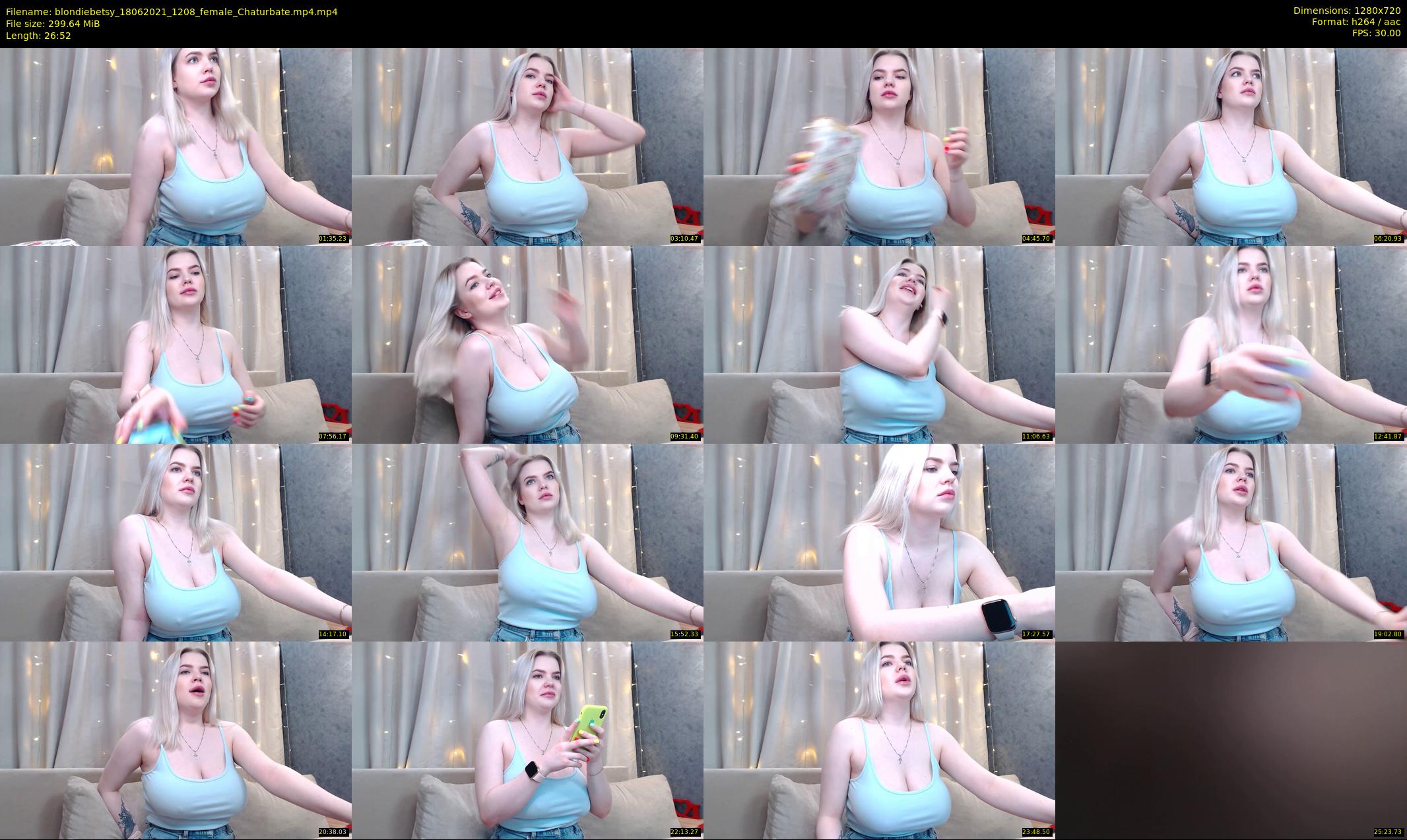 blondiebetsy — 27 minute Chaturbate female cam show recording, 720p, Jun 18, 2021