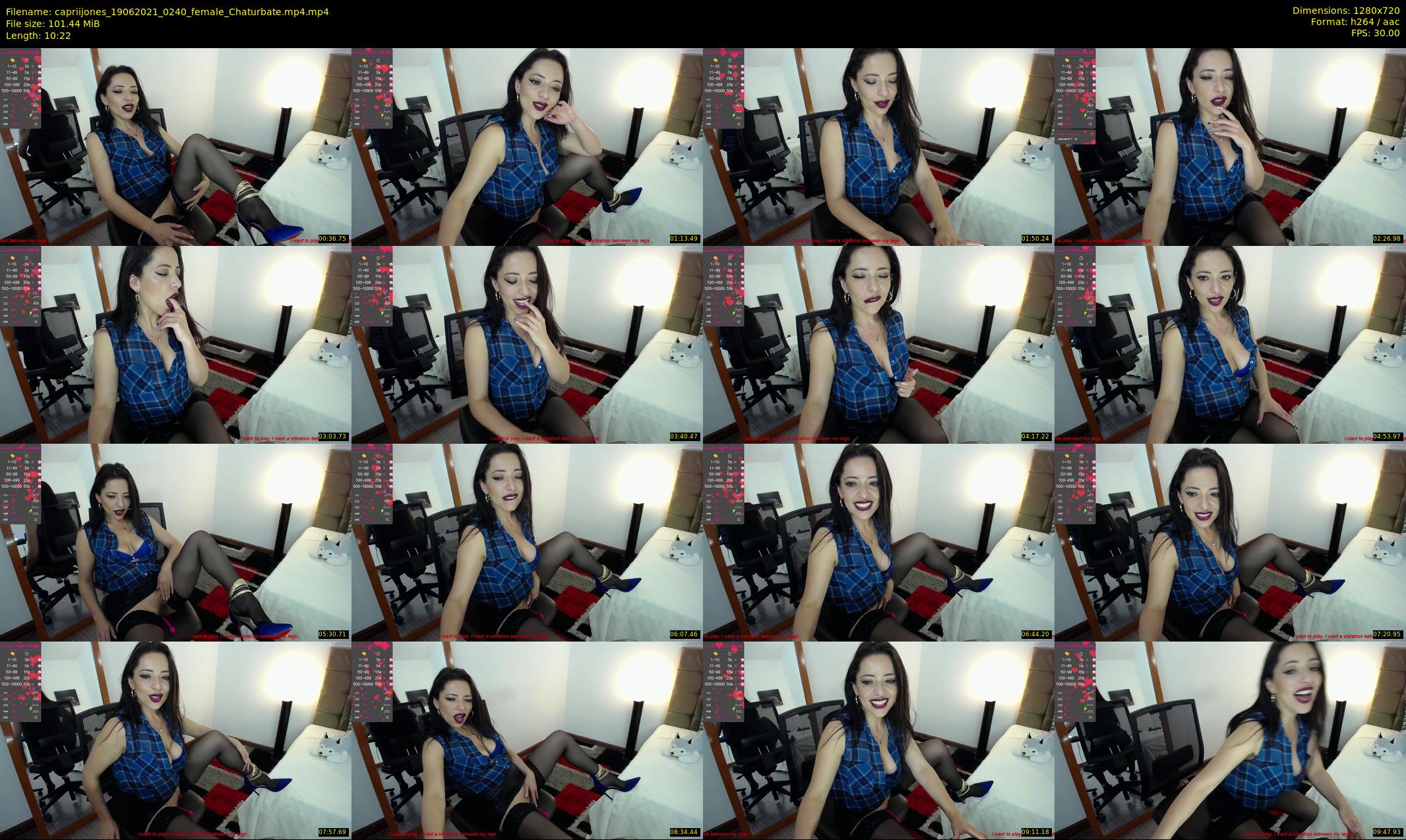capriijones — 11 minute Chaturbate female cam show recording, 720p, Jun 19, 2021