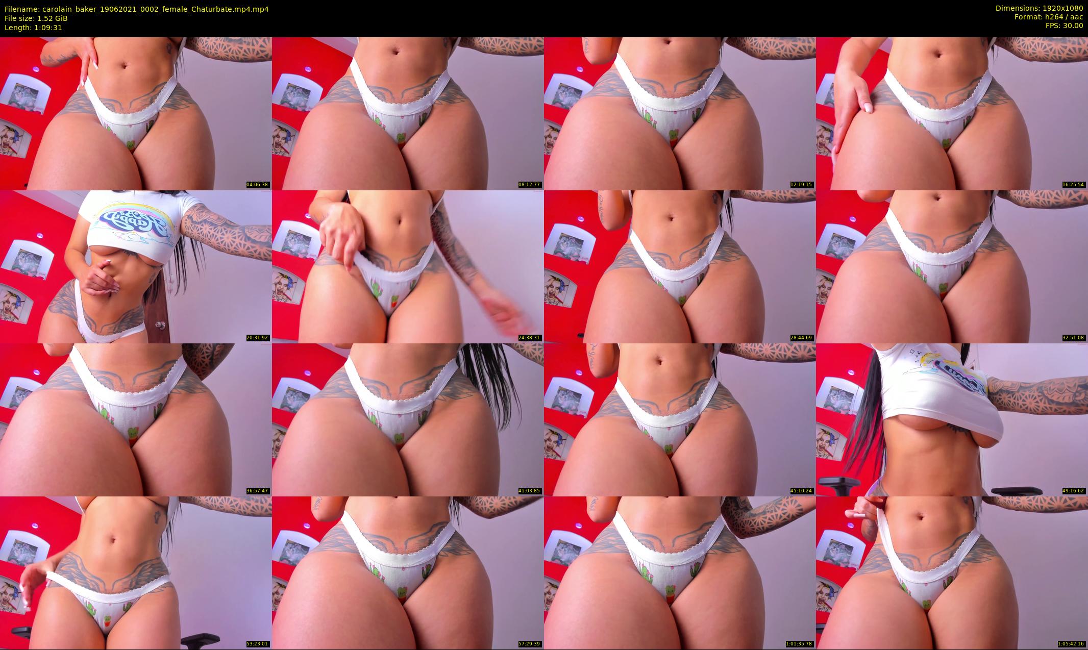 carolain_baker — 70 minute Chaturbate female cam show recording, 1080p, Jun 19, 2021