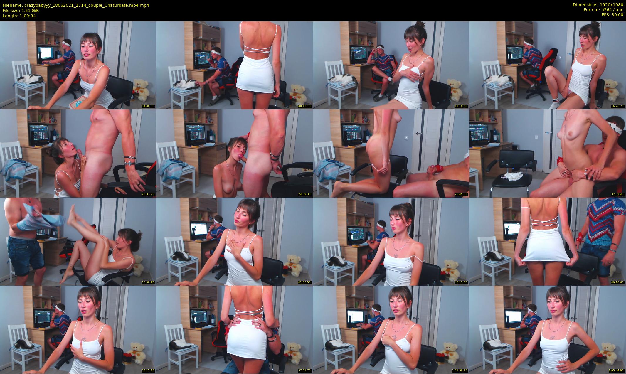 crazybabyyy — 70 minute Chaturbate couple cam show recording, 1080p, Jun 18, 2021