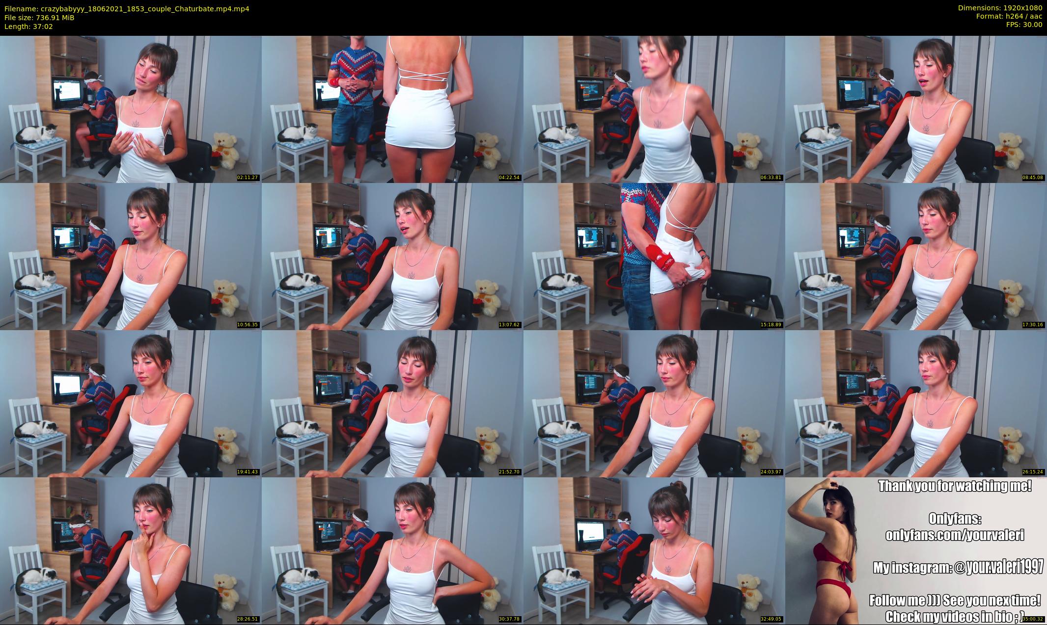 crazybabyyy — 38 minute Chaturbate couple cam show recording, 1080p, Jun 18, 2021