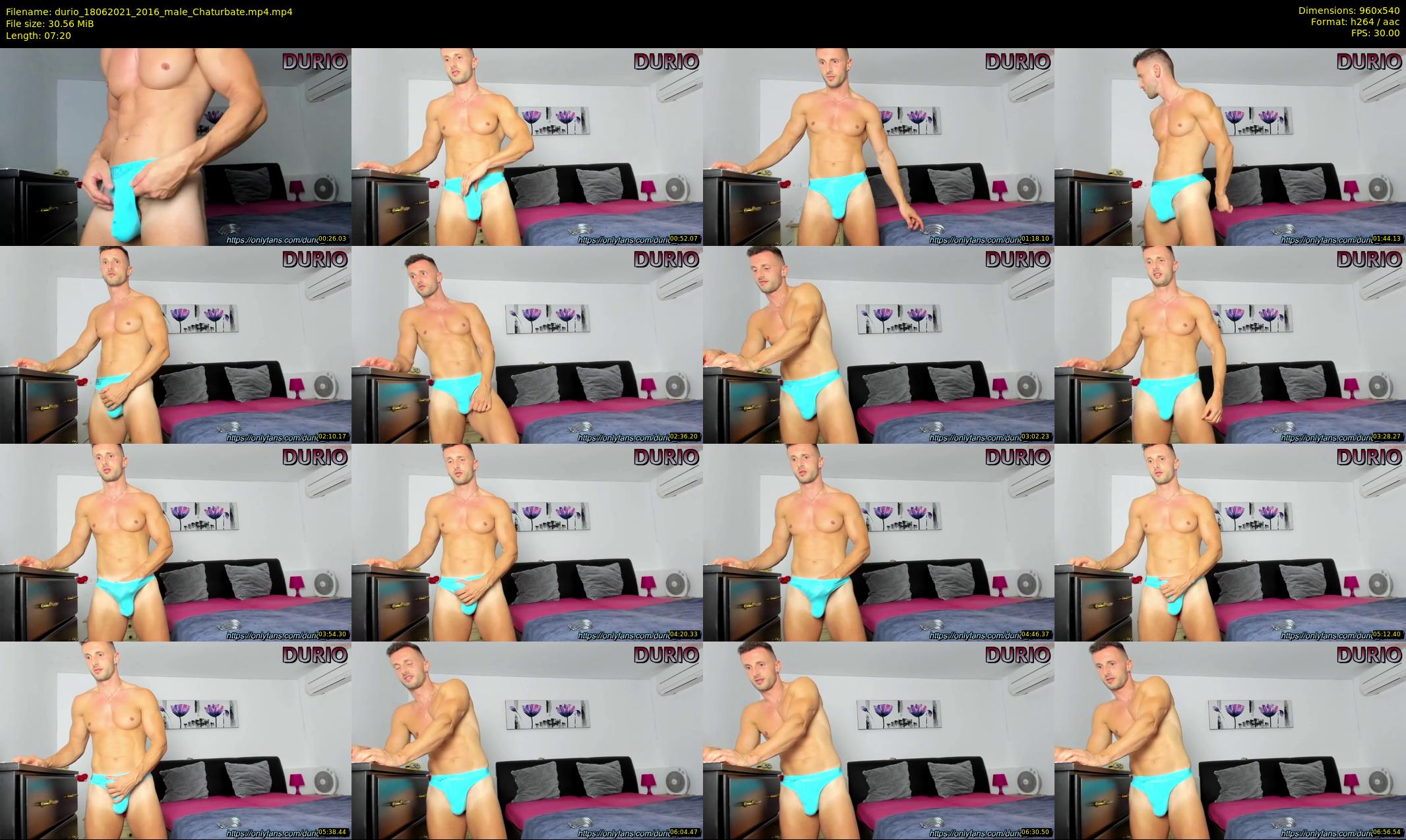 durio — 8 minute Chaturbate male cam show recording, 480p, Jun 18, 2021