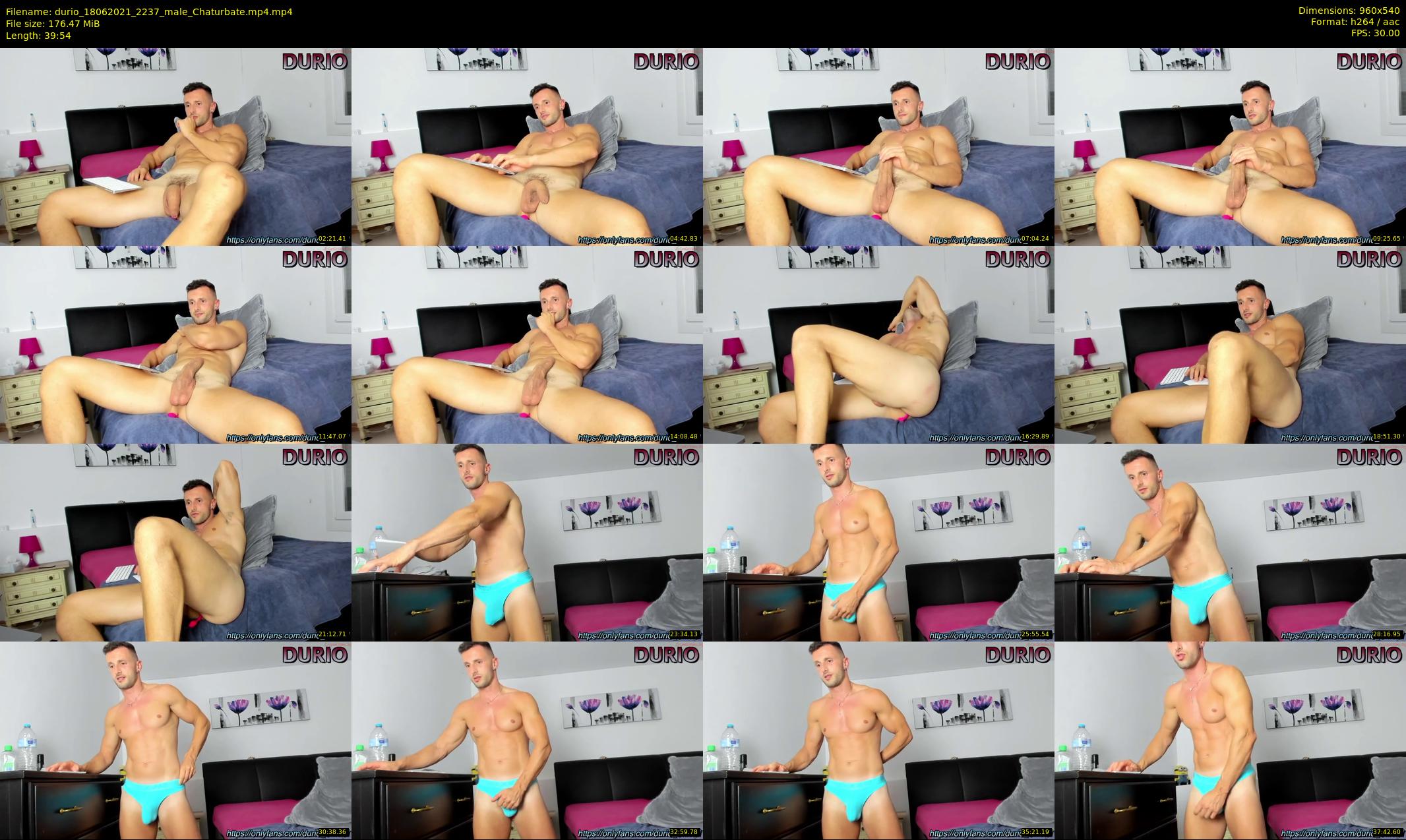 durio — 40 minute Chaturbate male cam show recording, 480p, Jun 18, 2021