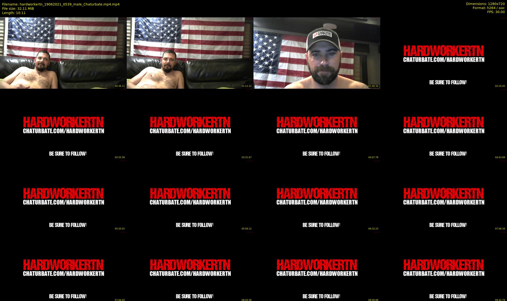 hardworkertn — 11 minute Chaturbate male cam show recording, 720p, Jun 19, 2021