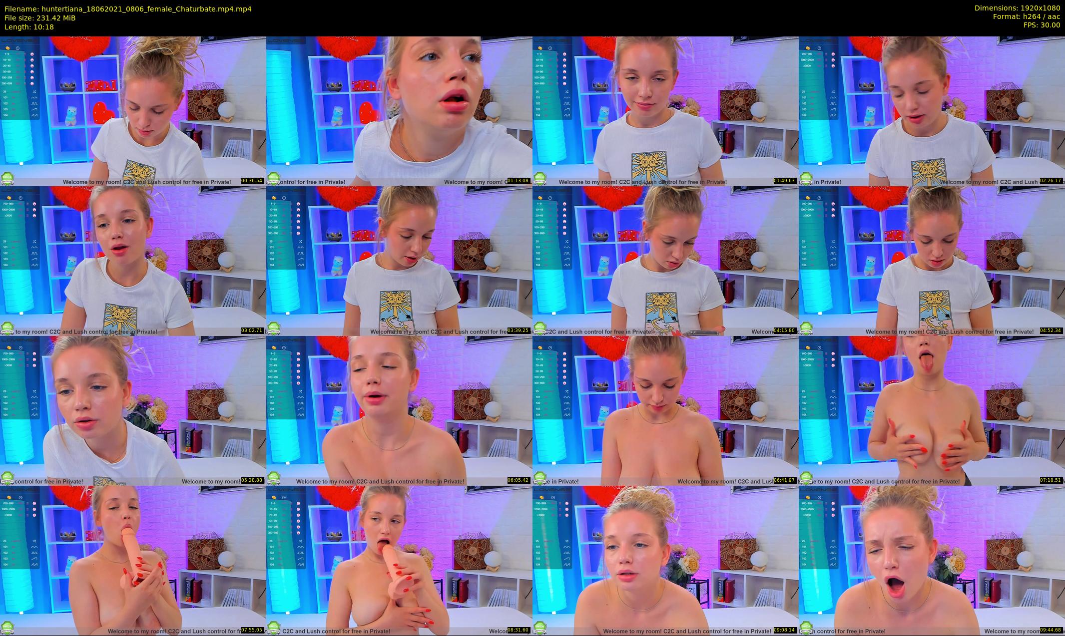 huntertiana — 11 minute Chaturbate female cam show recording, 1080p, Jun 18, 2021