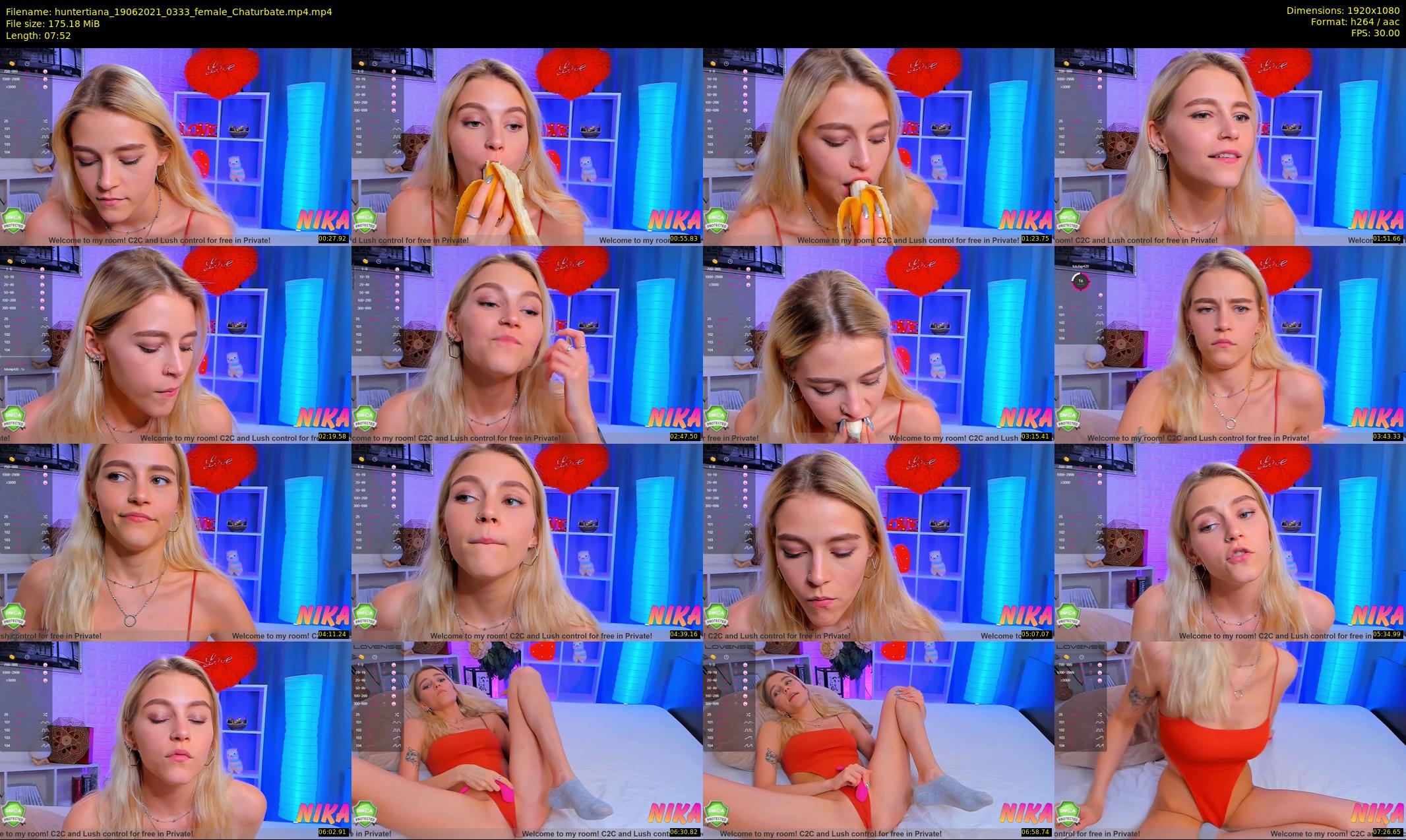 huntertiana — 8 minute Chaturbate female cam show recording, 1080p, Jun 19, 2021