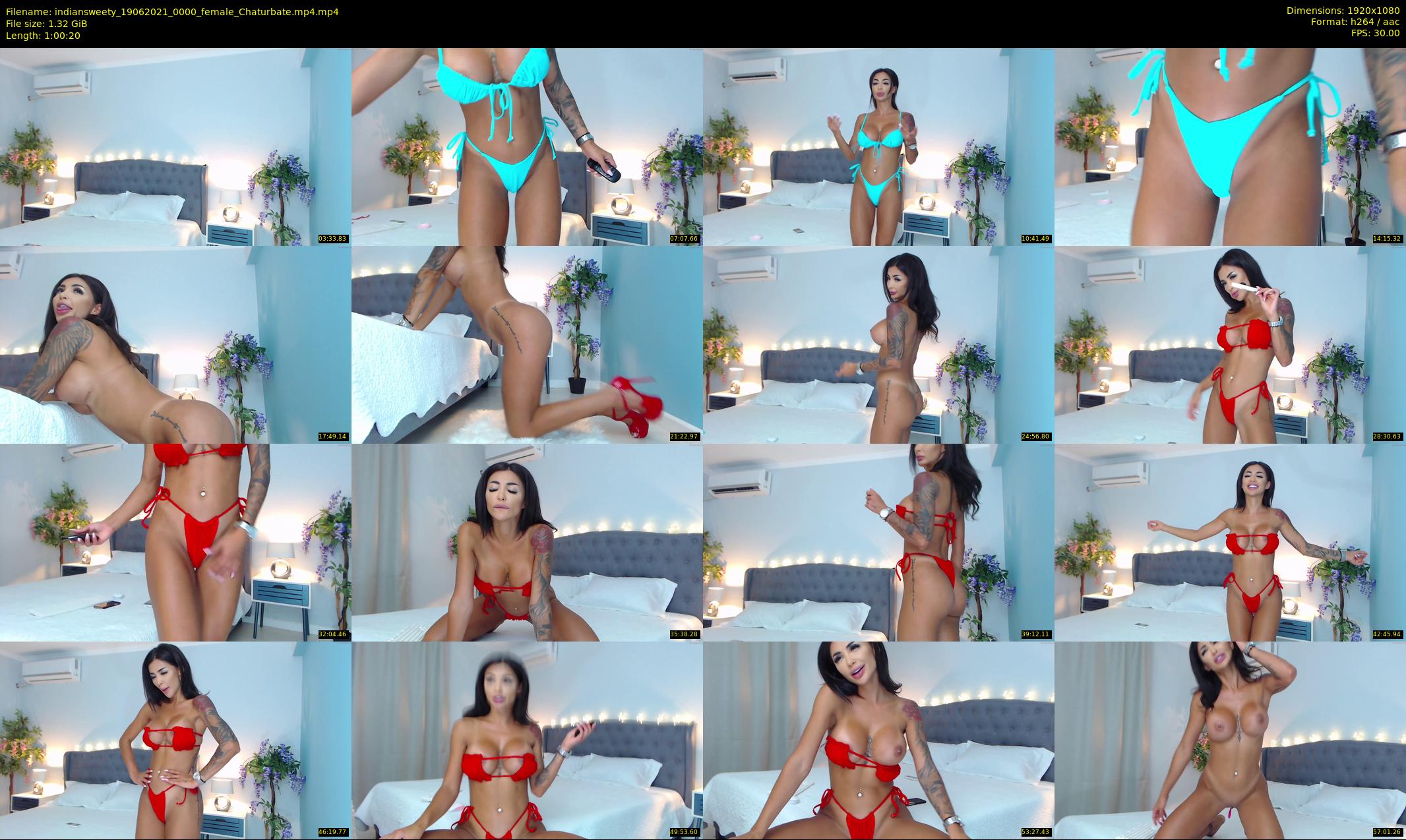 indiansweety — 61 minute Chaturbate female cam show recording, 1080p, Jun 19, 2021