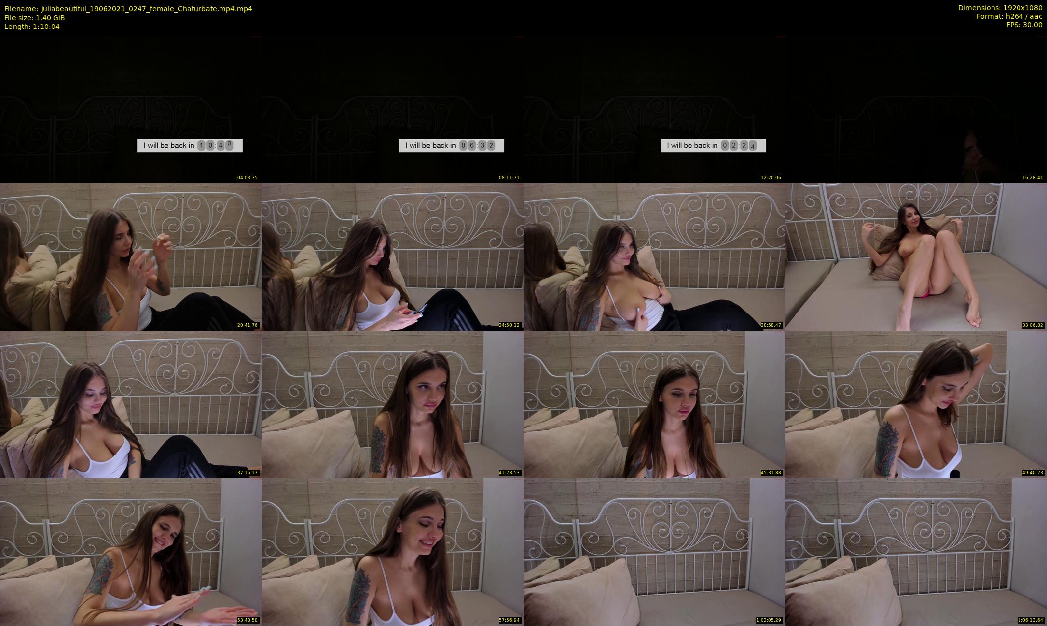 juliabeautiful — 71 minute Chaturbate female cam show recording, 1080p, Jun 19, 2021
